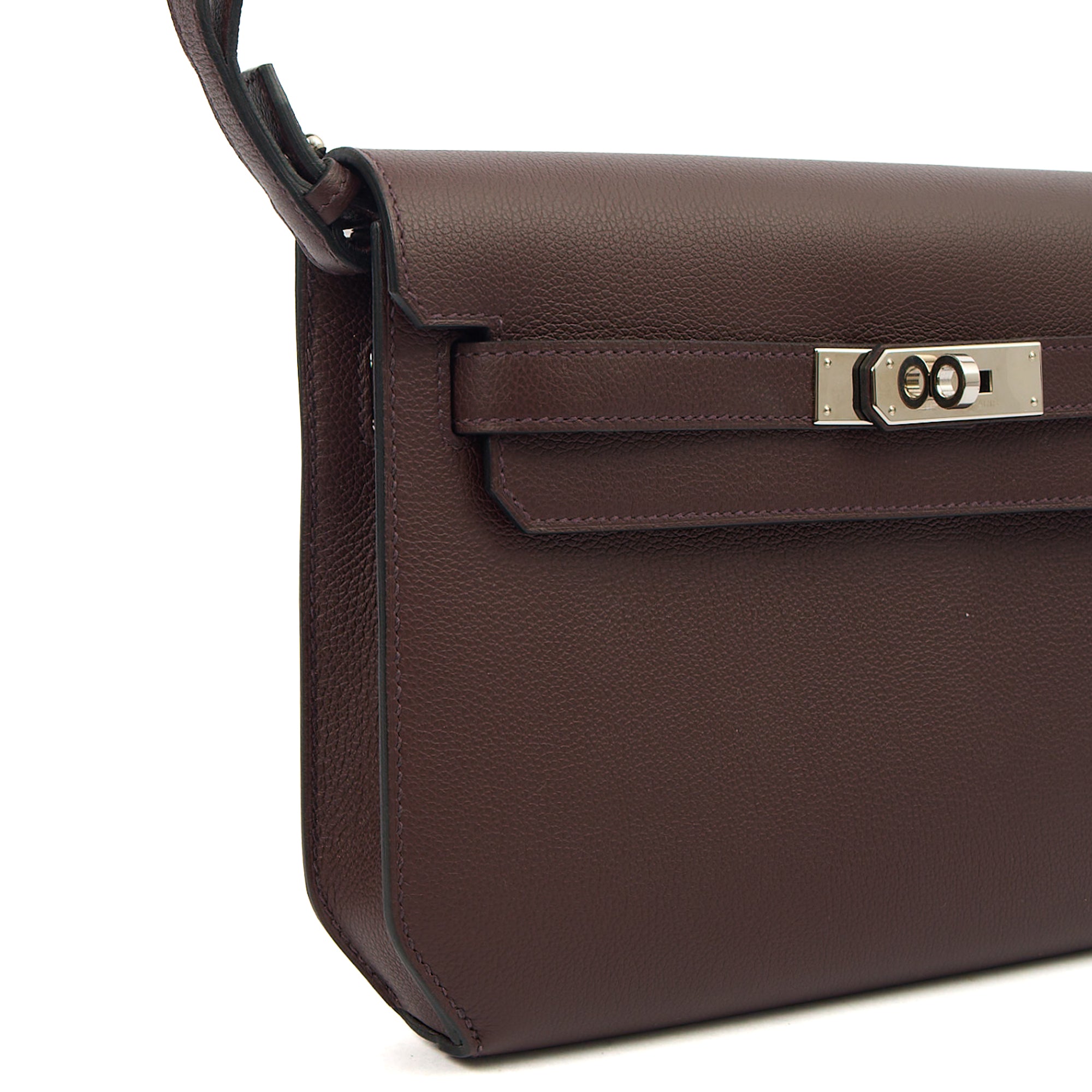 Hermes Clutch Kelly Depeches 25 in Rouge Sellier, Evercolour