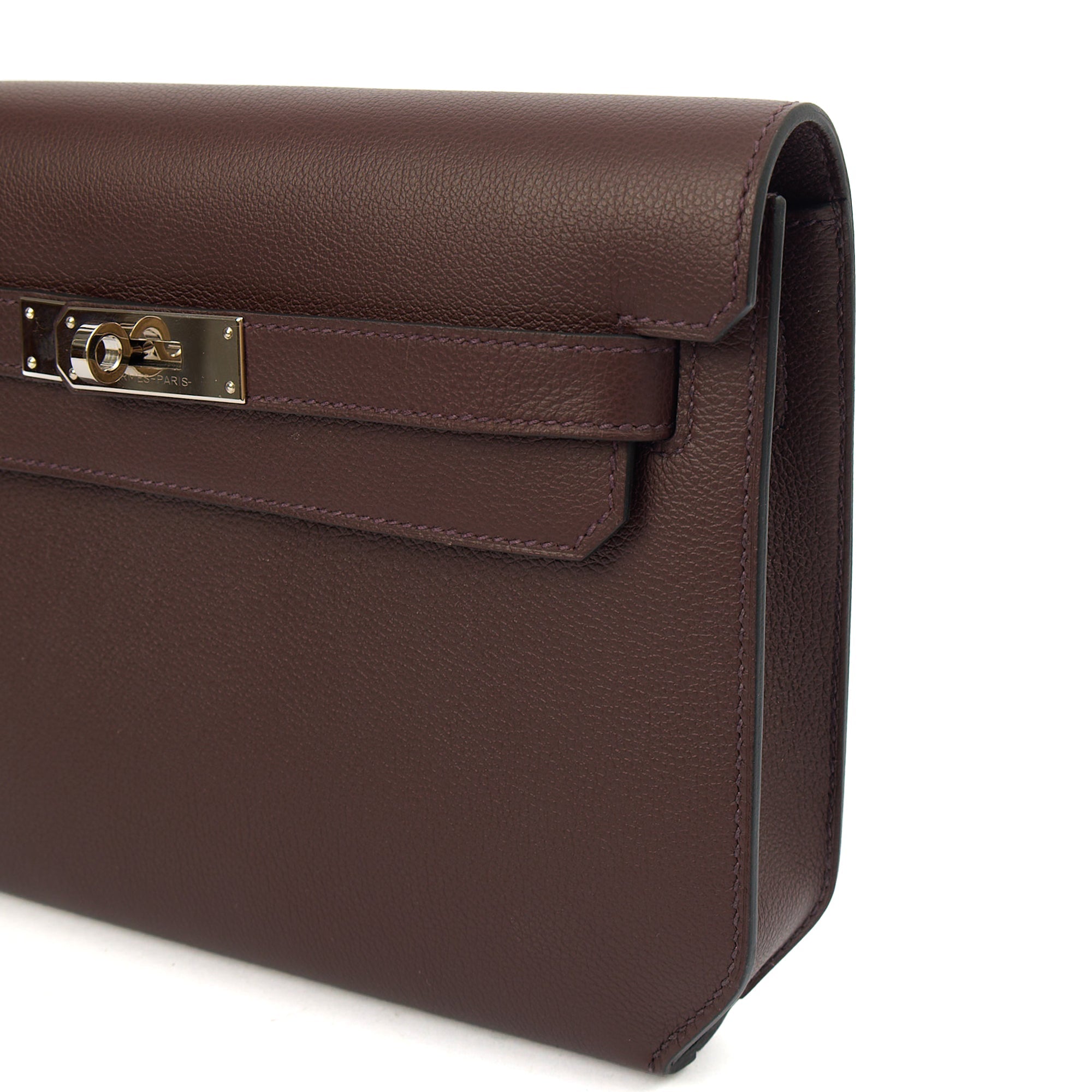 Hermes Clutch Kelly Depeches 25 in Rouge Sellier, Evercolour