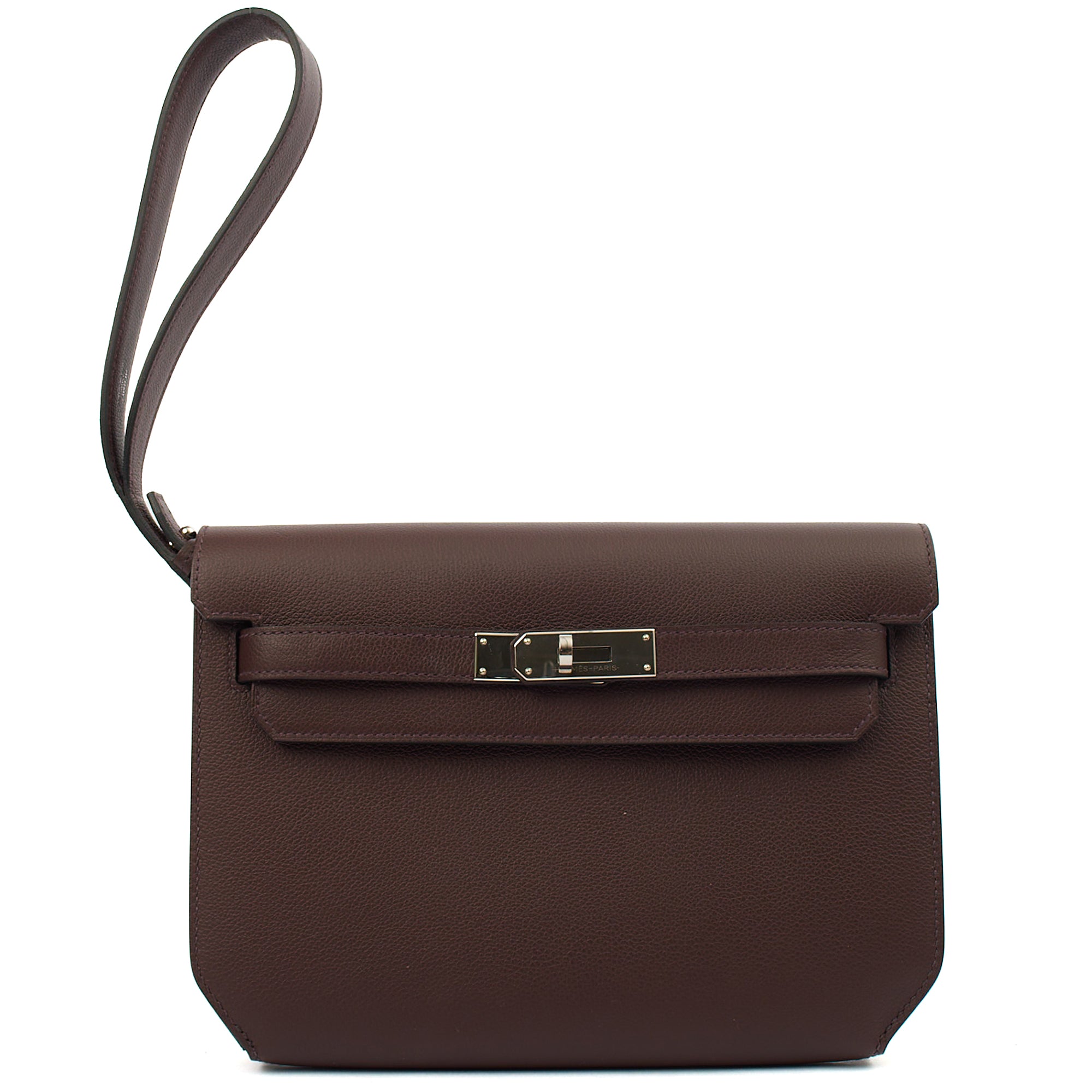 Hermes Clutch Kelly Depeches 25 in Rouge Sellier, Evercolour