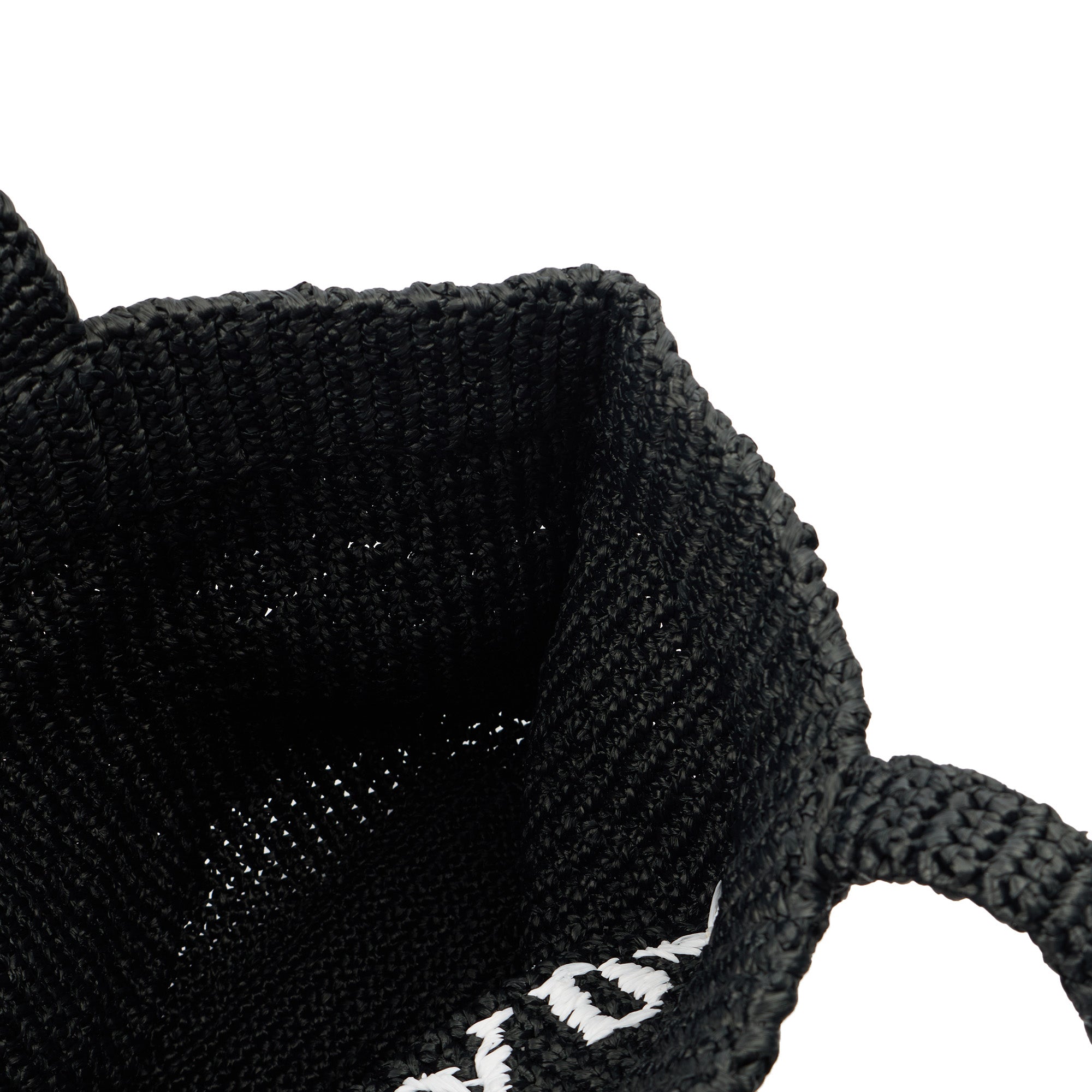 Prada Tote Raffia Summer Tote in Black, Fabric