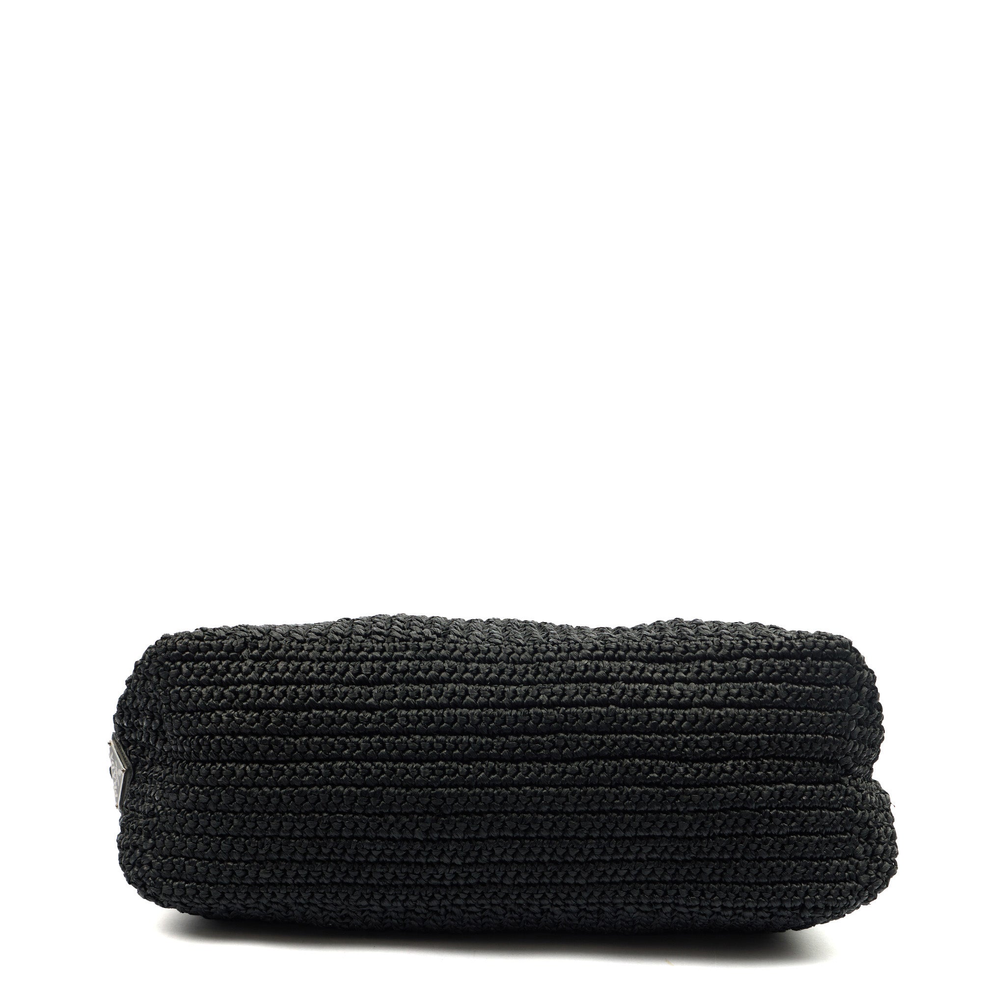 Prada Tote Raffia Summer Tote in Black, Fabric