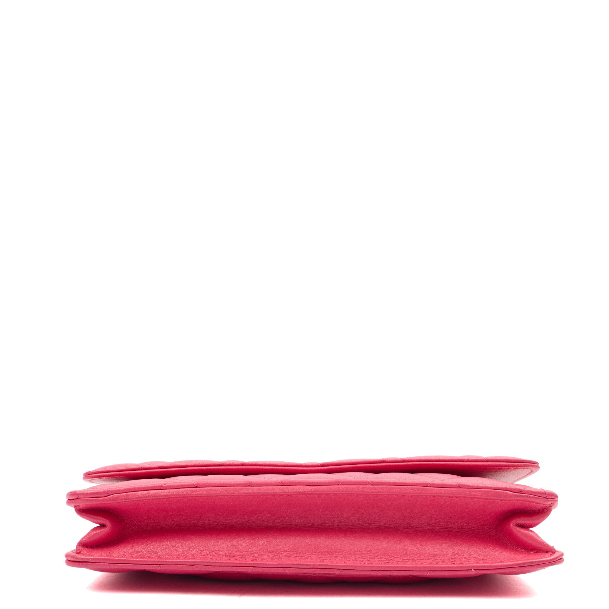Chanel Cross Body Wallet on Chain in Pink, Lambskin Leather