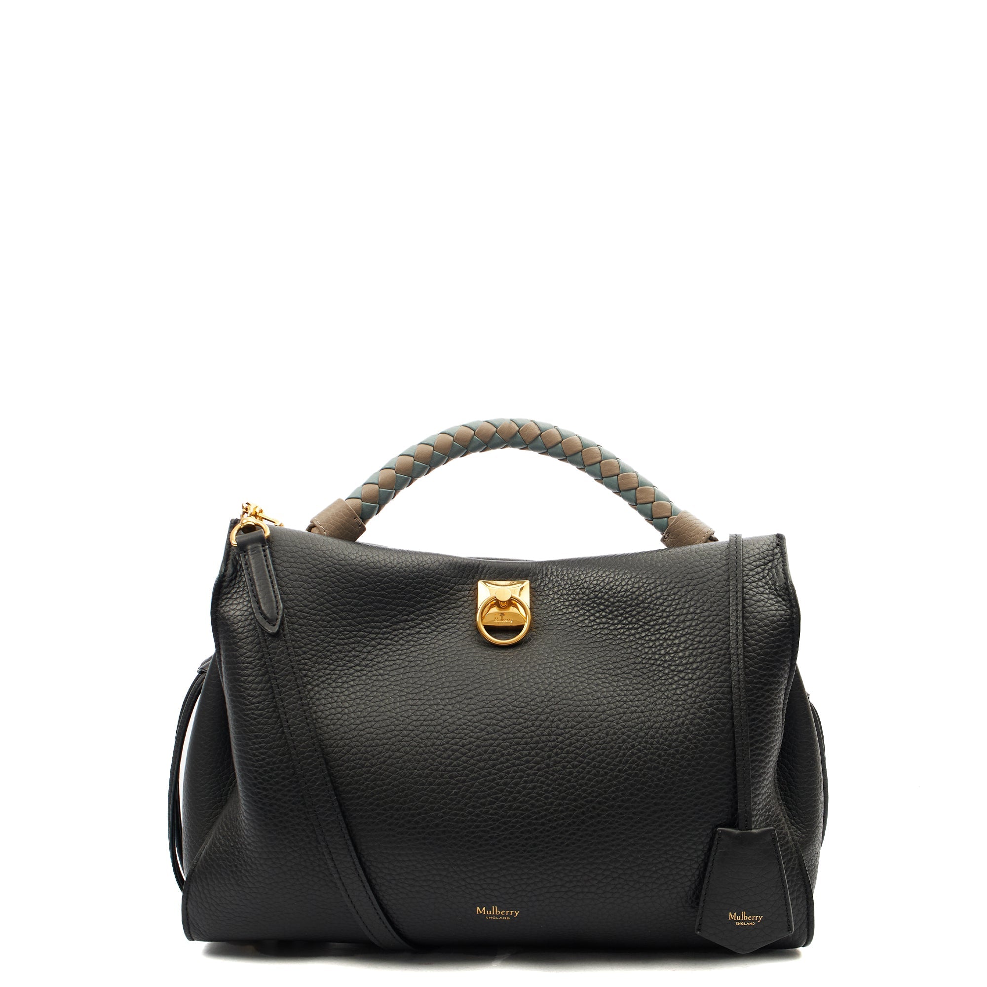 Mulberry Cross Body Iris - Large in Black, Leather