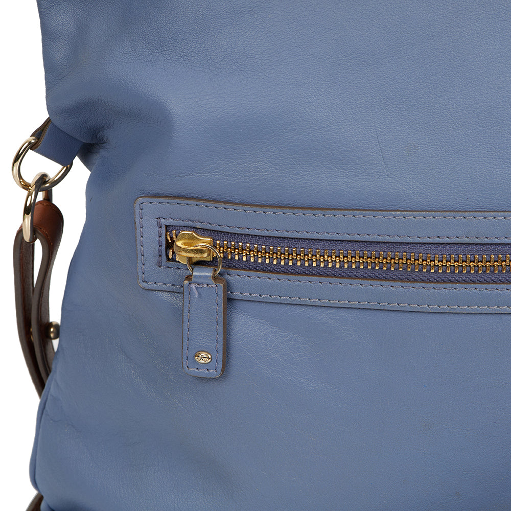 Anya Hindmarch Shoulder Bag in Purple, Leather