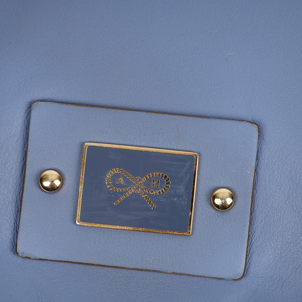 Anya Hindmarch Shoulder Bag in Purple, Leather