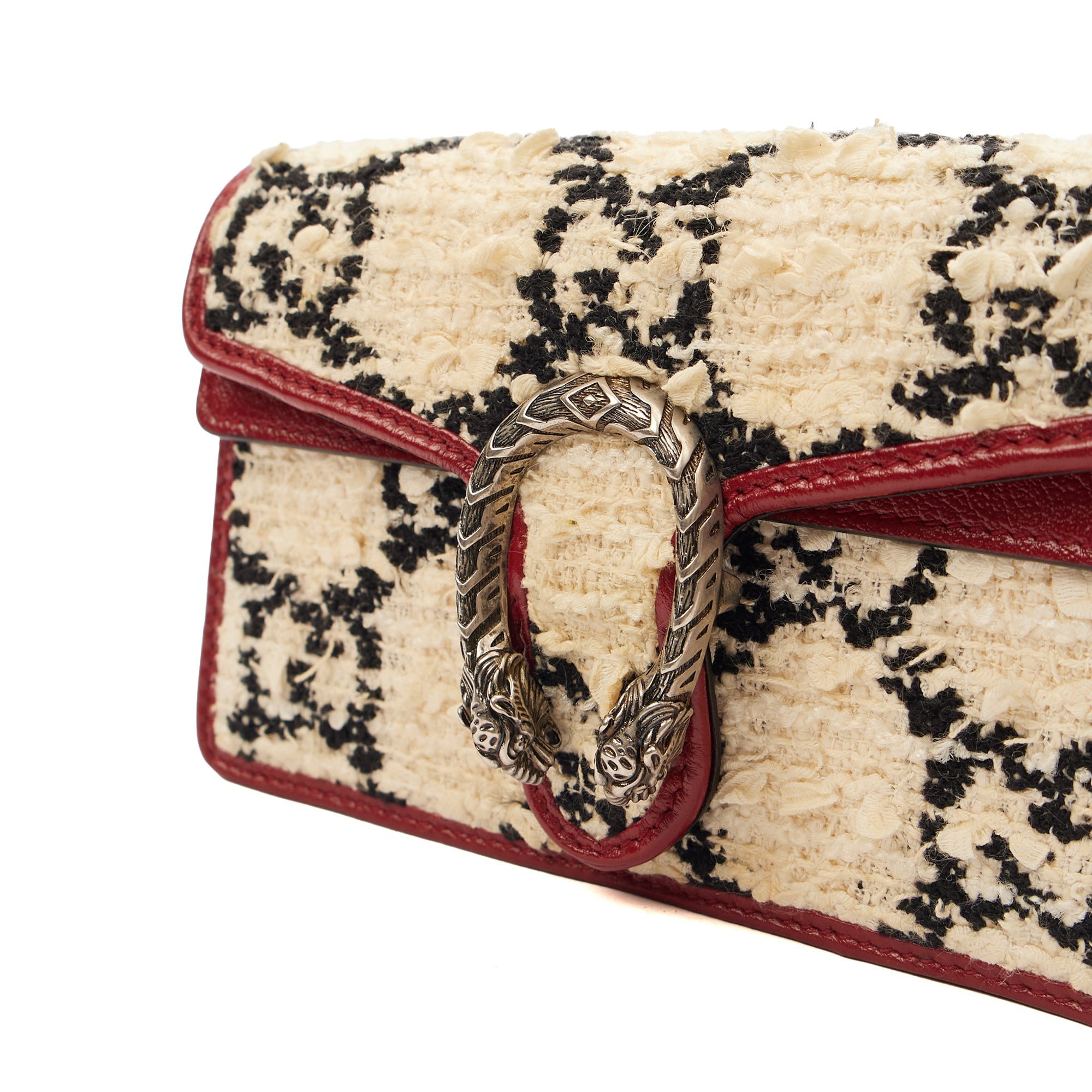Gucci Mini Bag Dionysus - Super Mini in White, Fabric