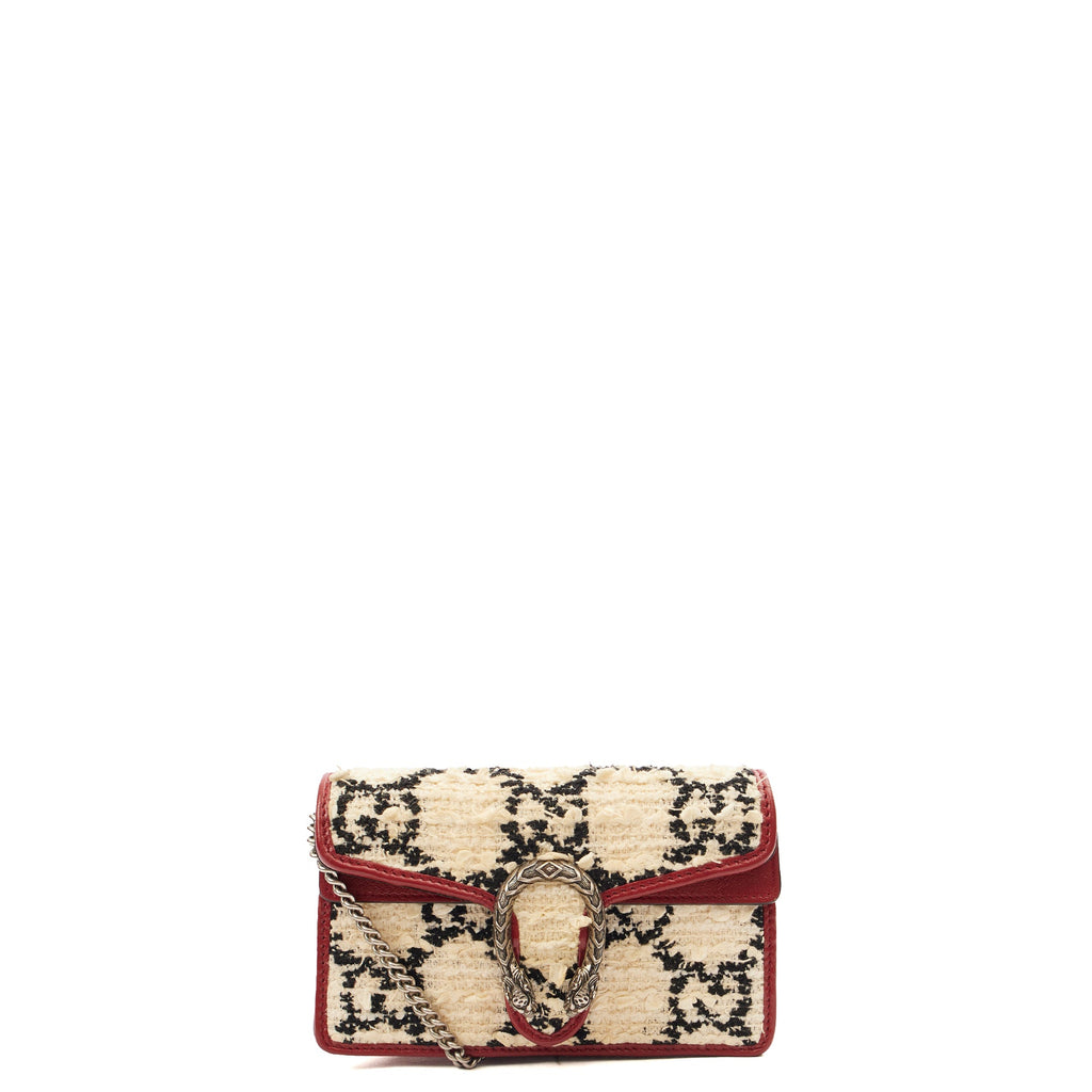 Gucci Mini Bag Dionysus - Super Mini in White, Fabric