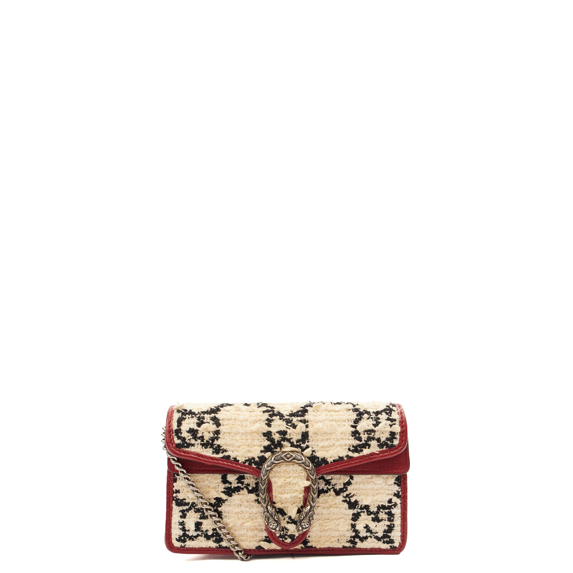 Gucci Mini Bag Dionysus - Super Mini in White, Fabric