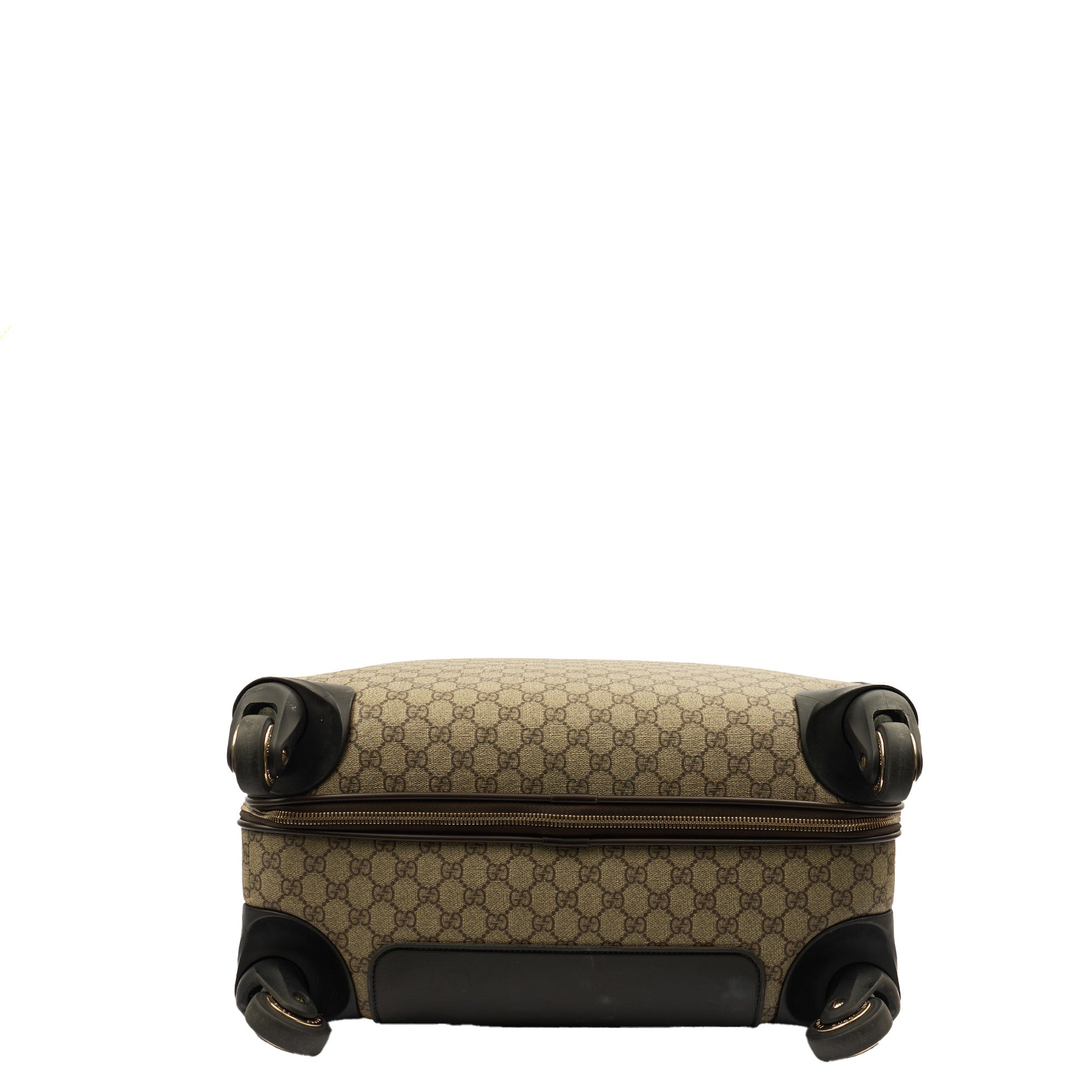 Gucci Wheeled Savoy Suitcase in Neutral, Leather