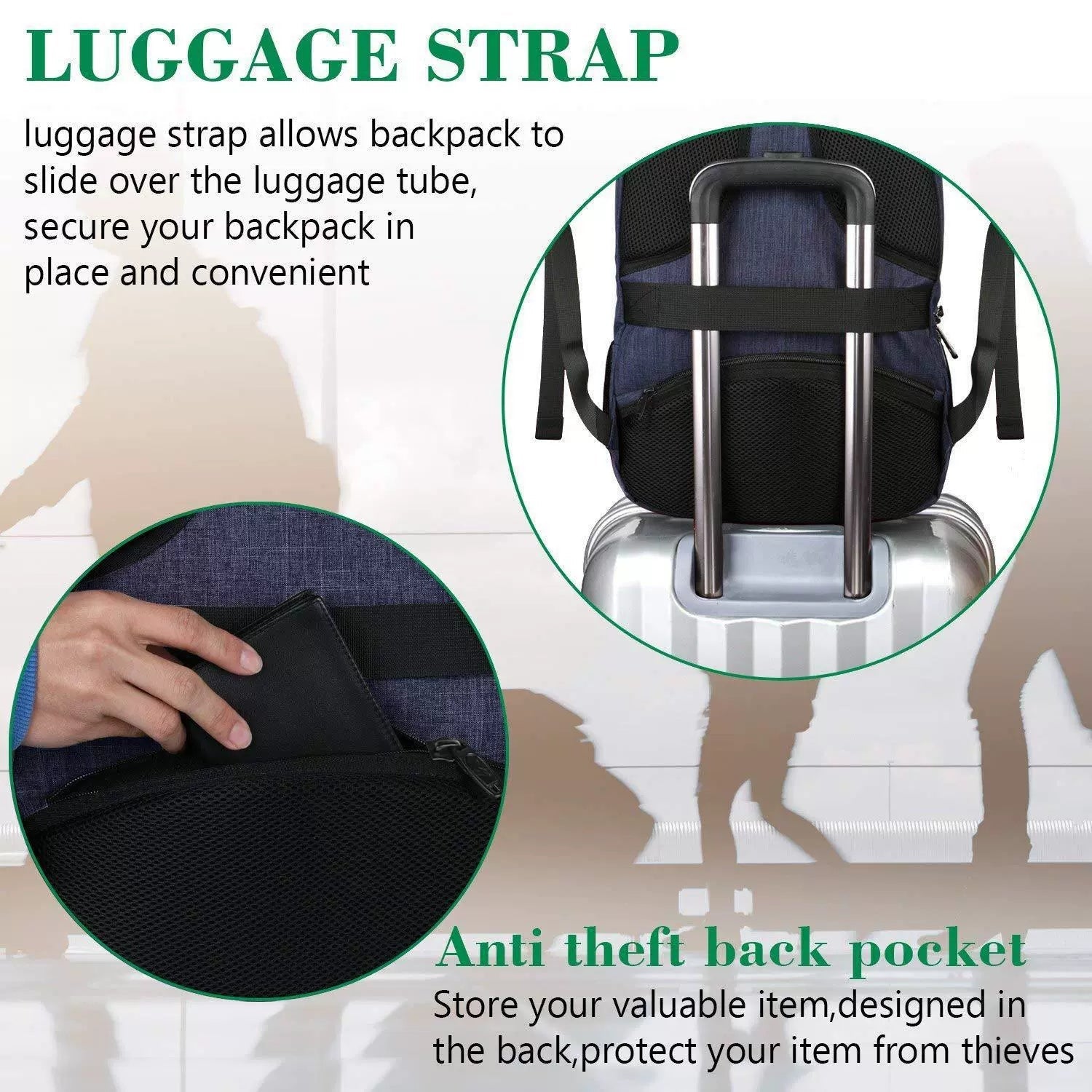 Men's High-End Large-Capacity Business Backpack Travel Laptop Backpack ZK415