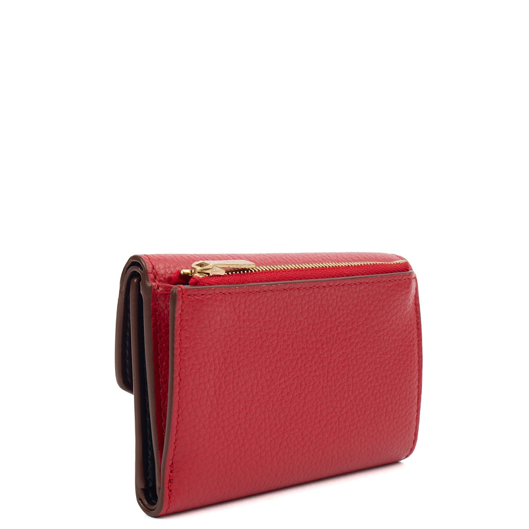 Mulberry Wallet Darley Wallet in Scarlet Red, Calfskin Leather