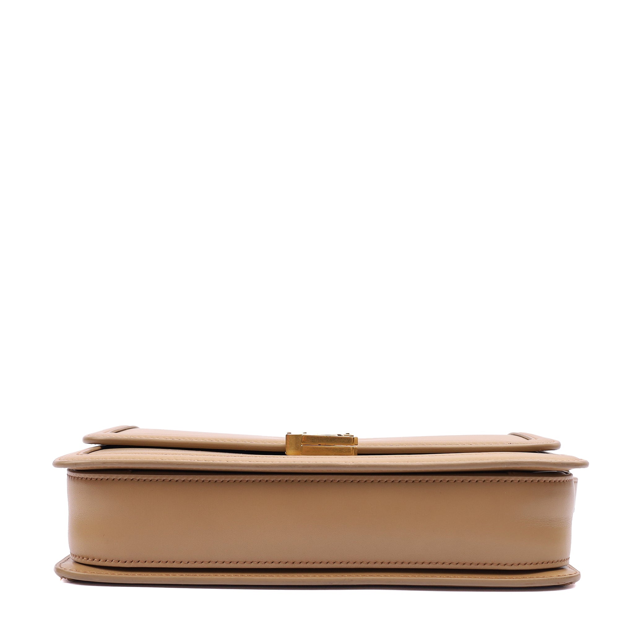 Saint Laurent Cross Body Solferino- Small in Neutral, Calfskin Leather