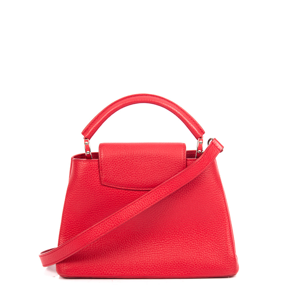 Louis Vuitton Top Handle Capucines BB in Red, Calfskin Leather