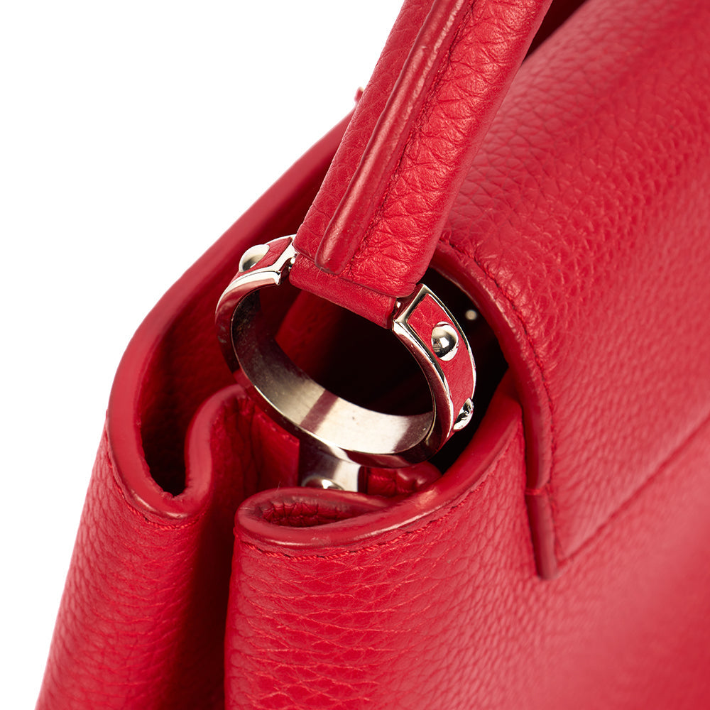 Louis Vuitton Top Handle Capucines BB in Red, Calfskin Leather