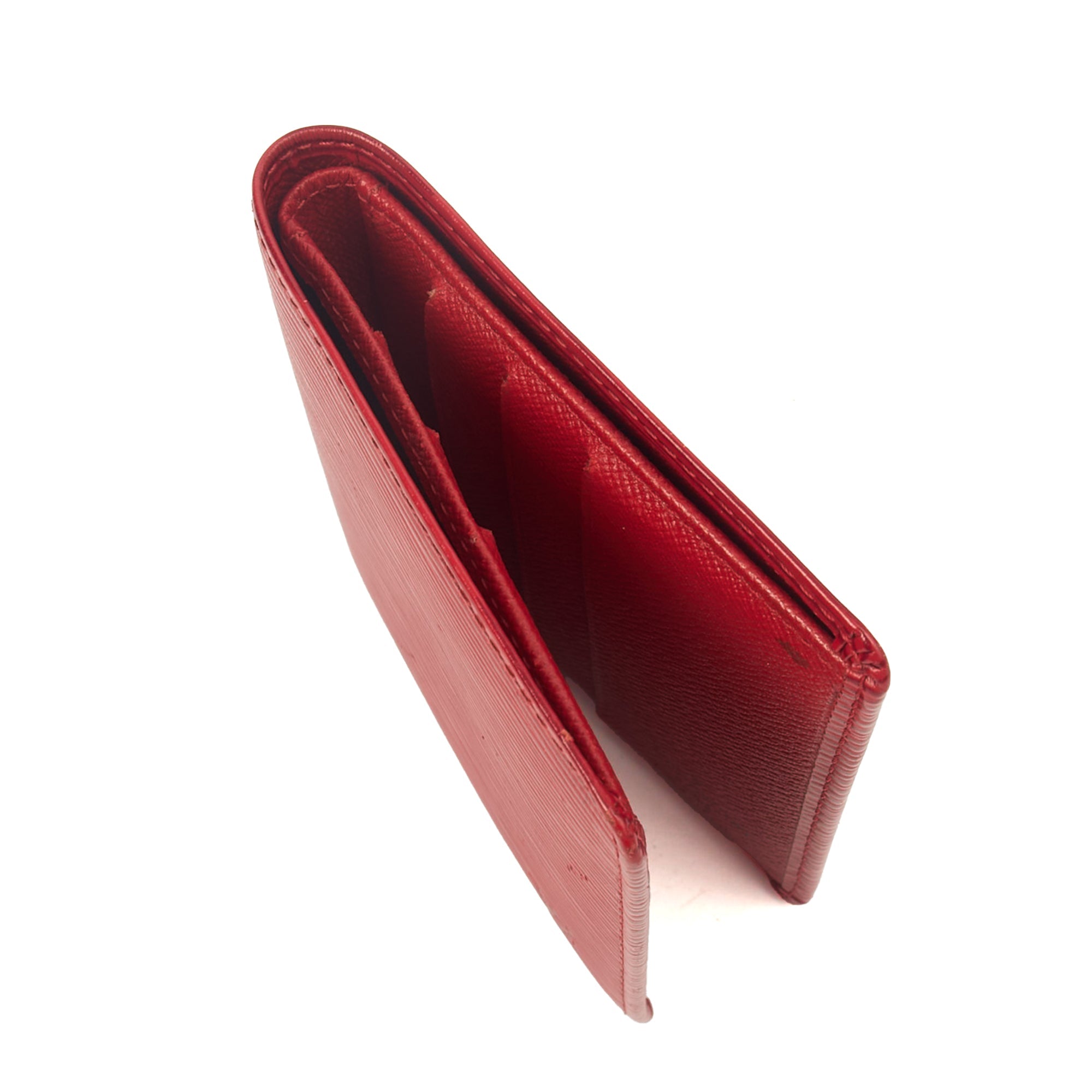 Louis Vuitton Wallet Wallet in Red, Epi Leather