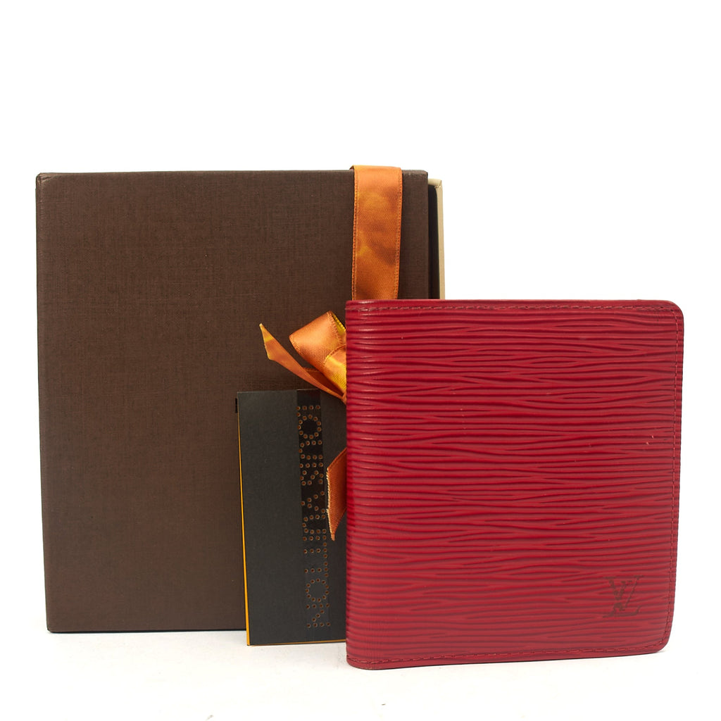 Louis Vuitton Wallet Wallet in Red, Epi Leather
