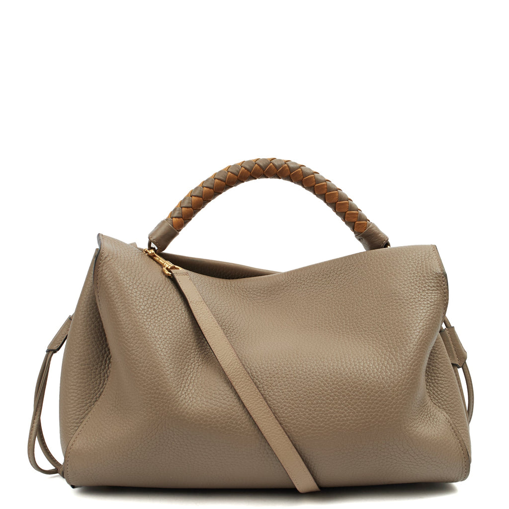 Mulberry Tote Iris - Large in Solid Grey, Calfskin Leather