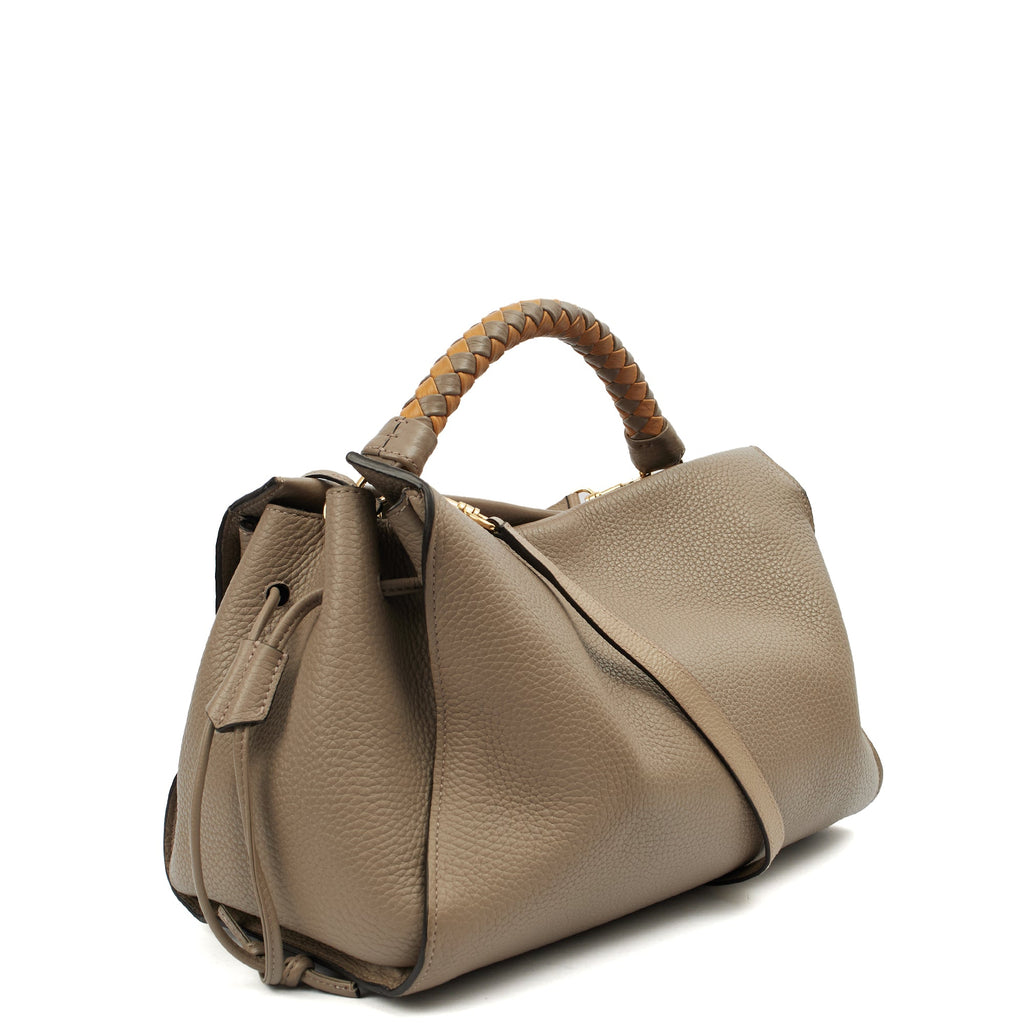 Mulberry Tote Iris - Large in Solid Grey, Calfskin Leather