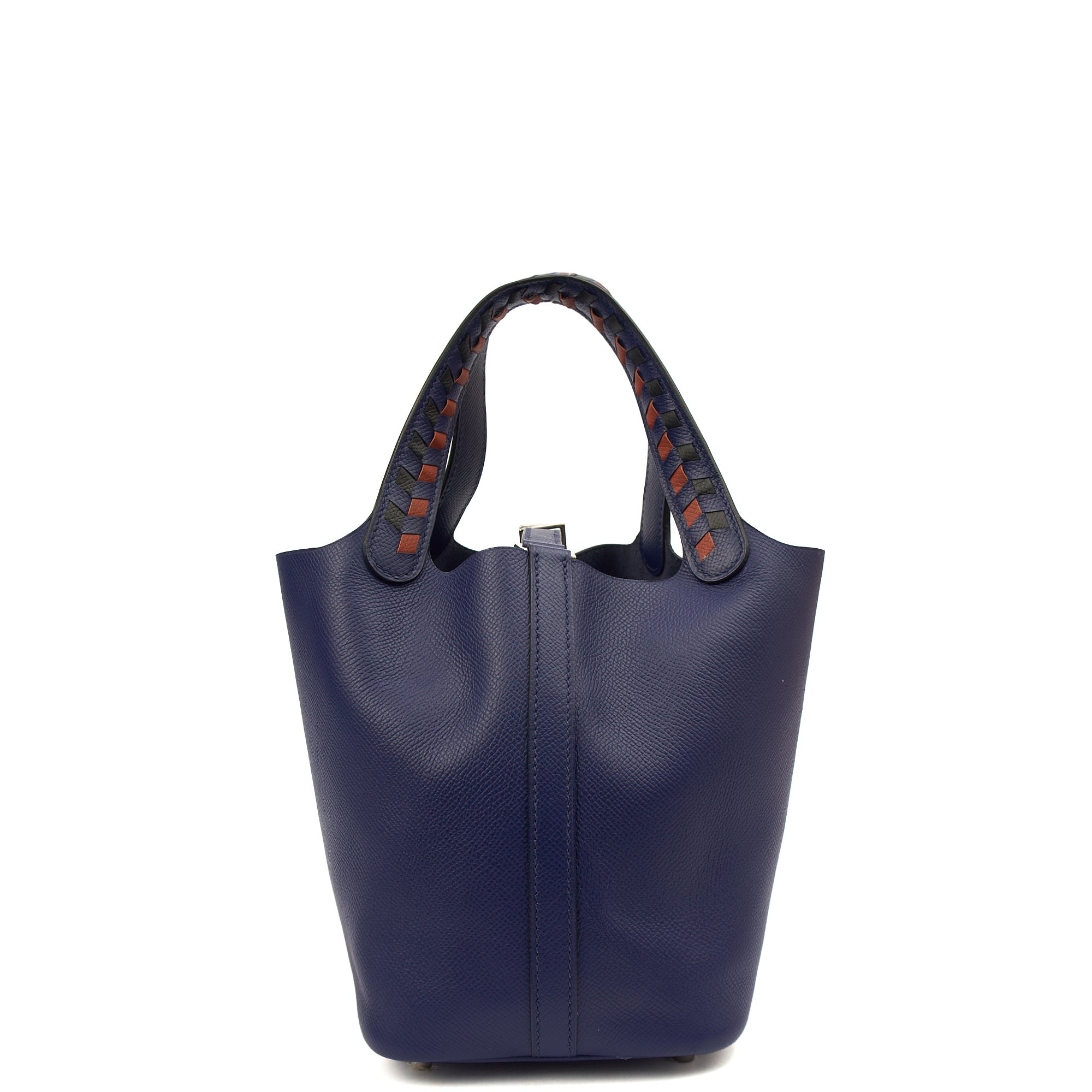 Hermes Tote Picotin 18 in Bleu Encre, Epsom Leather