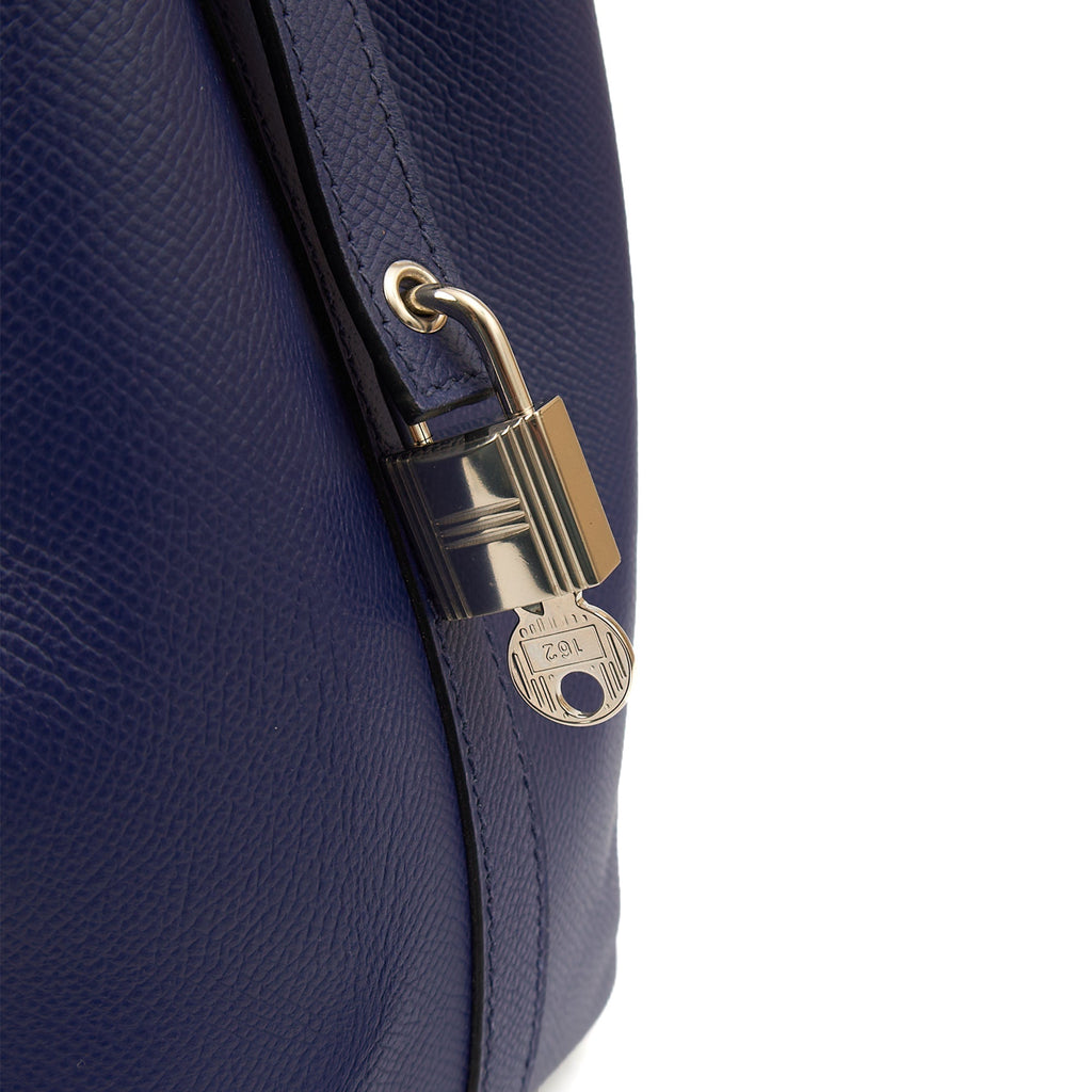 Hermes Tote Picotin 18 in Bleu Encre, Epsom Leather