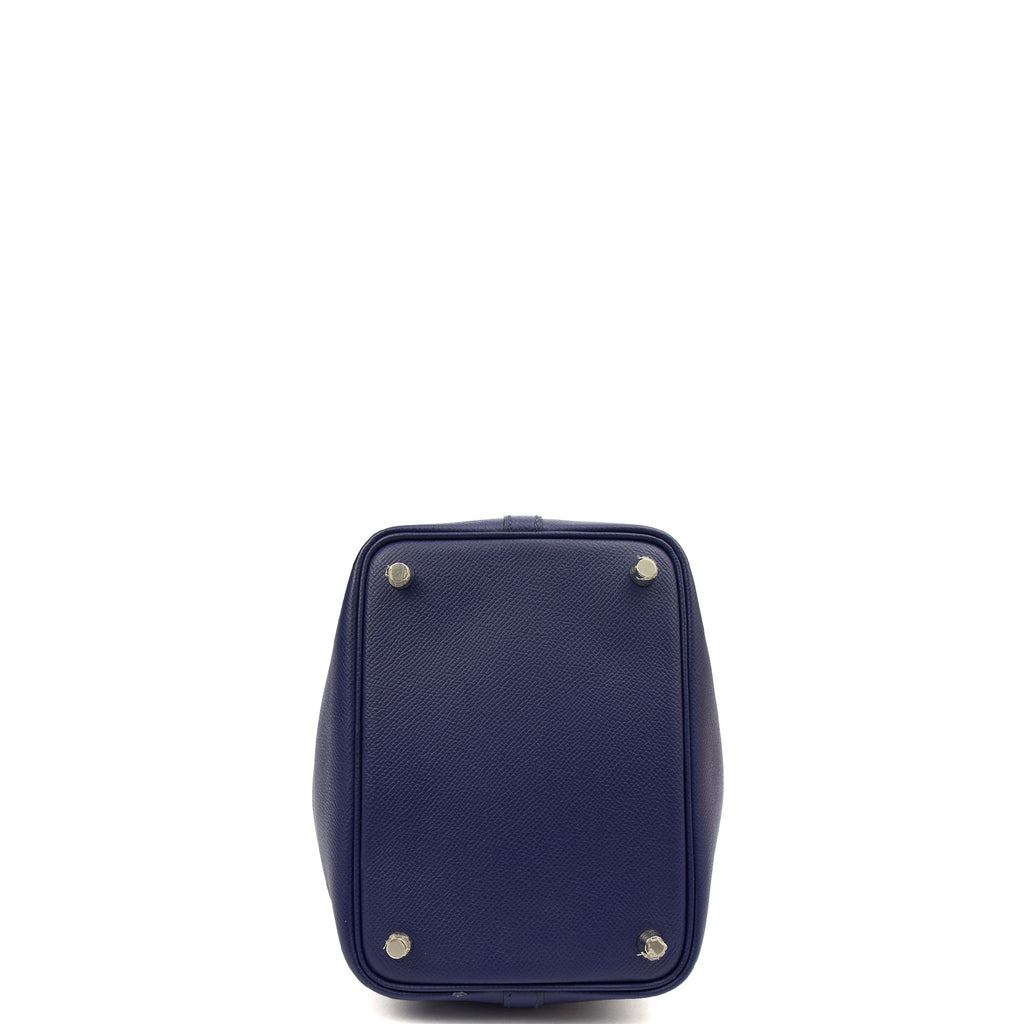 Hermes Tote Picotin 18 in Bleu Encre, Epsom Leather