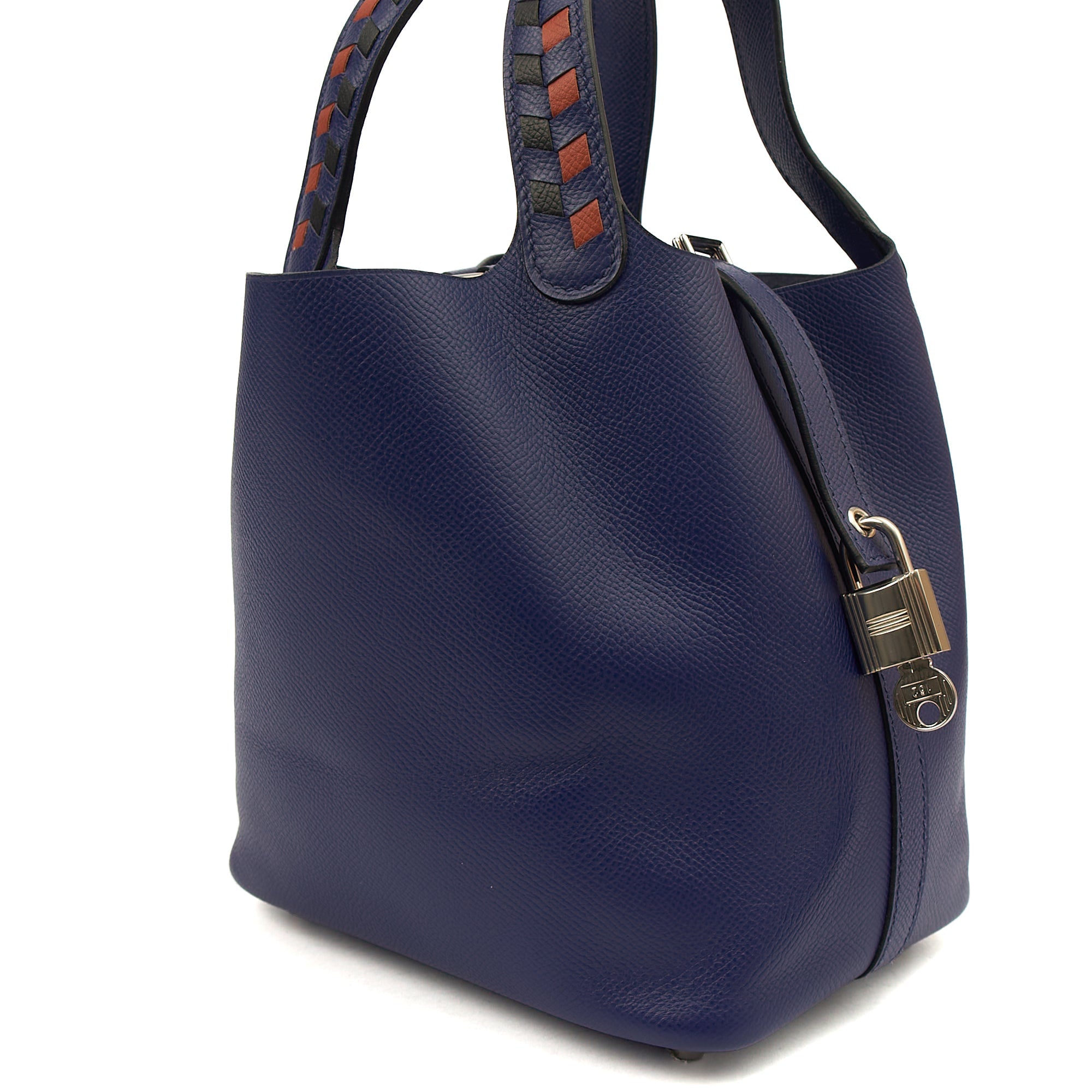 Hermes Tote Picotin 18 in Bleu Encre, Epsom Leather