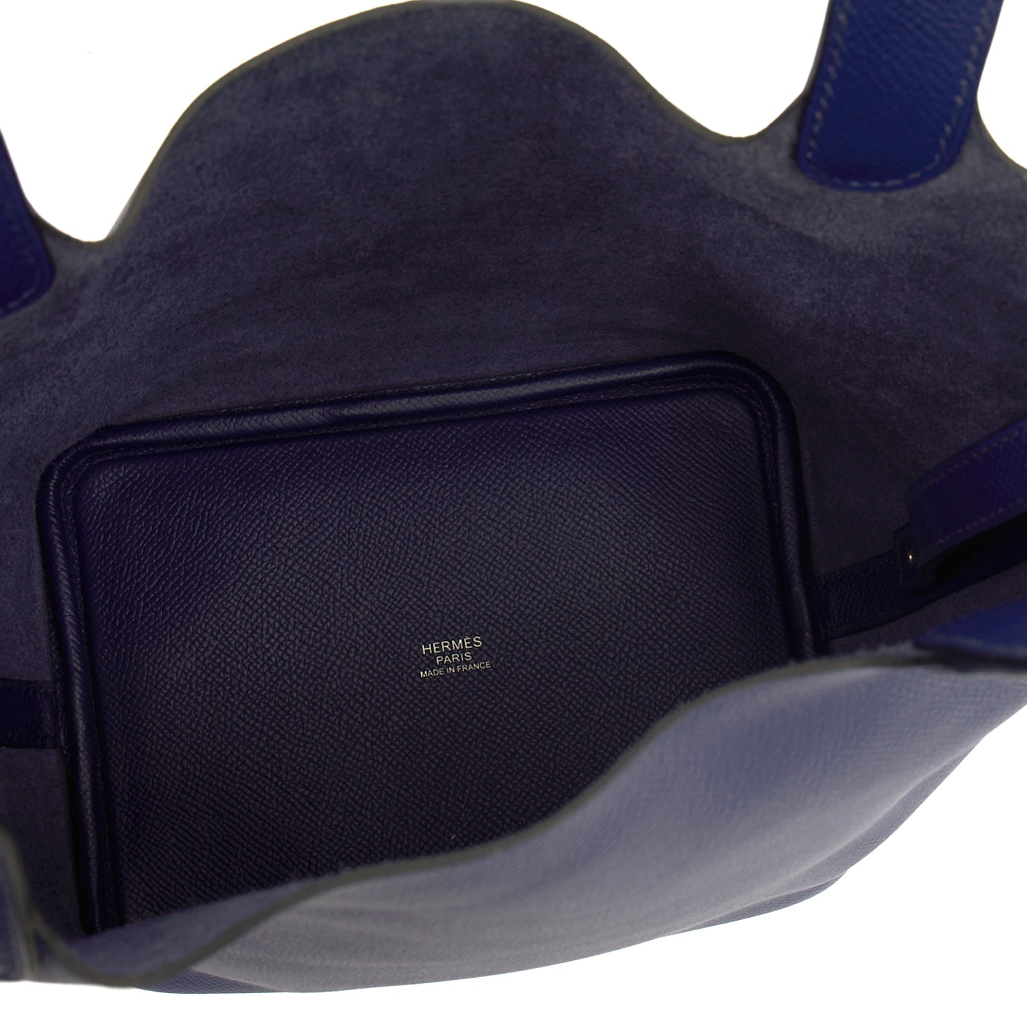 Hermes Tote Picotin 18 in Bleu Encre, Epsom Leather