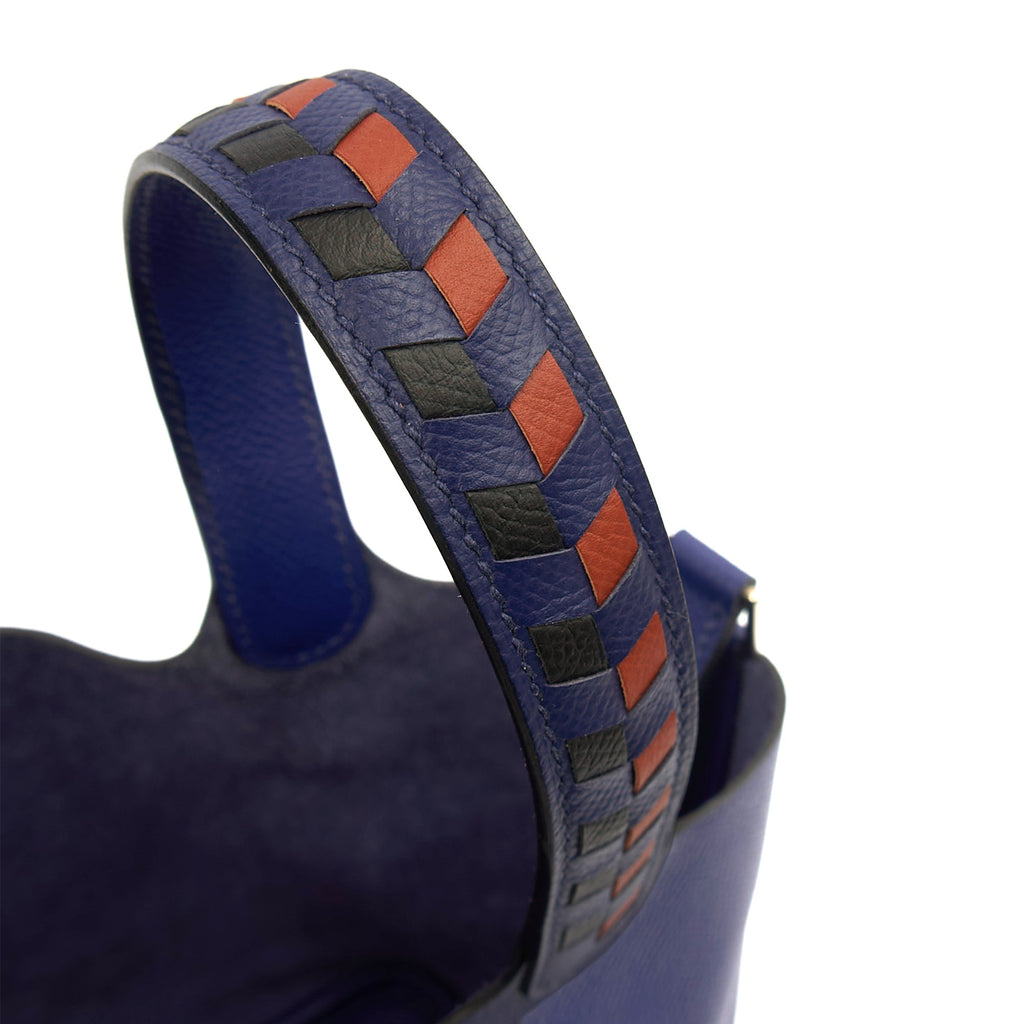 Hermes Tote Picotin 18 in Bleu Encre, Epsom Leather