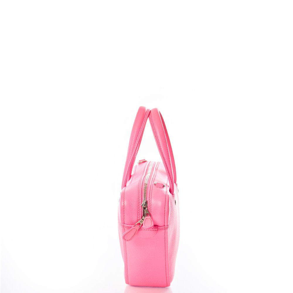 Balenciaga Top Handle Triangle Duffle S  in Pink, Leather