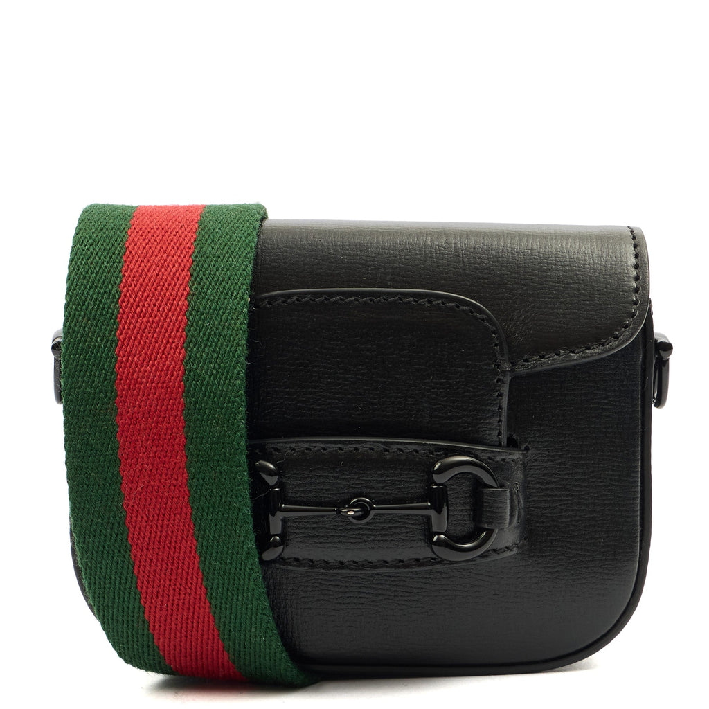 Gucci Cross Body Horsebit 1955 - Mini in Black, Leather