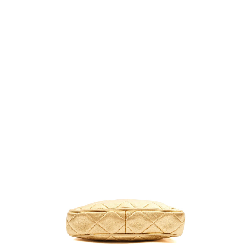Chanel Cross Body Belt Bag in Metallic, Calfskin Leather