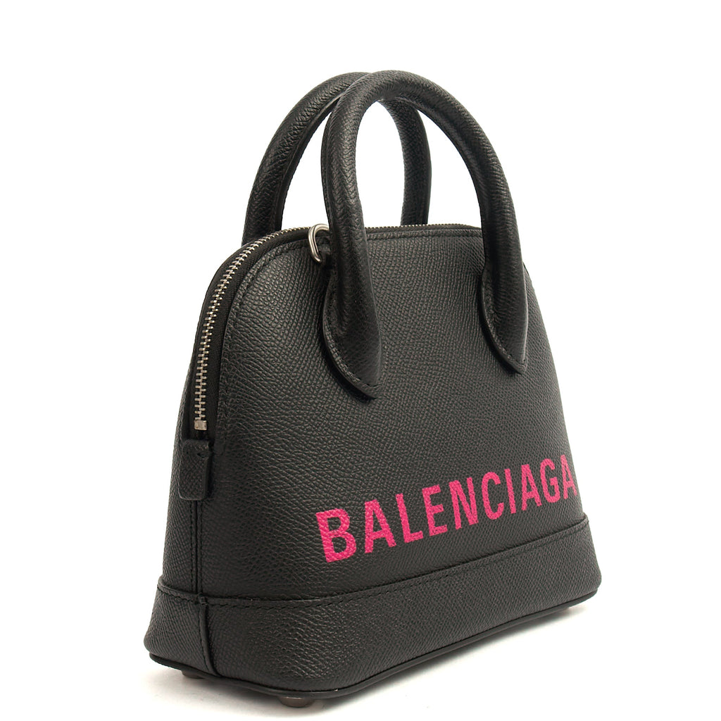 Balenciaga Top Handle Ville Top Handle XXS in Black, Leather