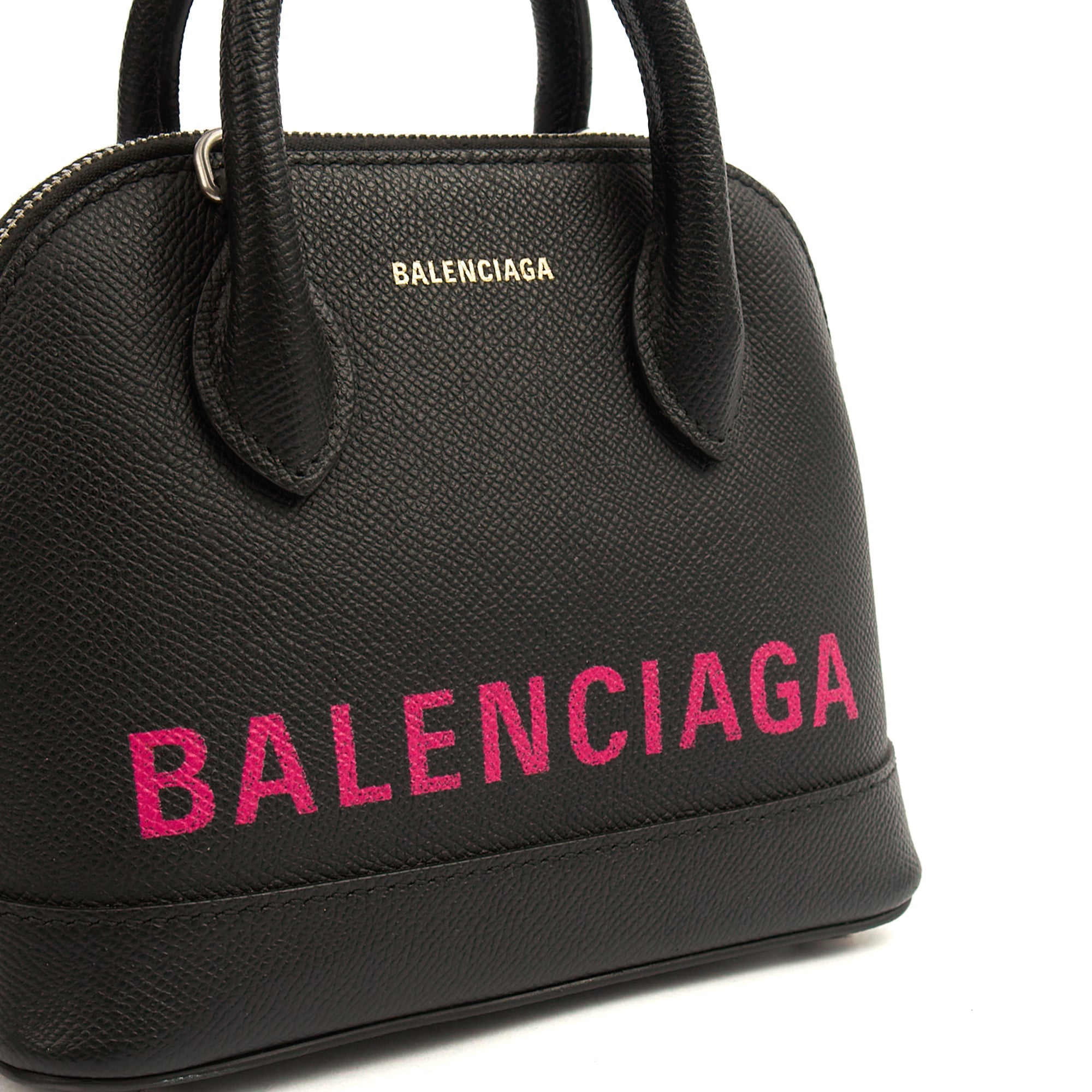 Balenciaga Top Handle Ville Top Handle XXS in Black, Leather