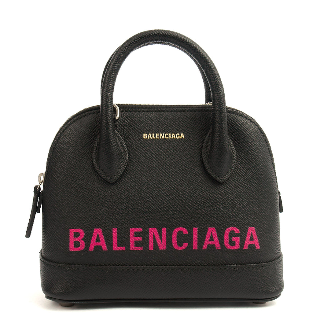Balenciaga Top Handle Ville Top Handle XXS in Black, Leather