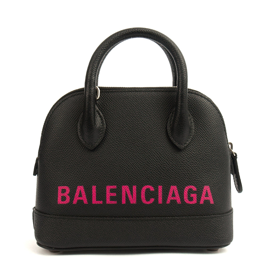 Balenciaga Top Handle Ville Top Handle XXS in Black, Leather