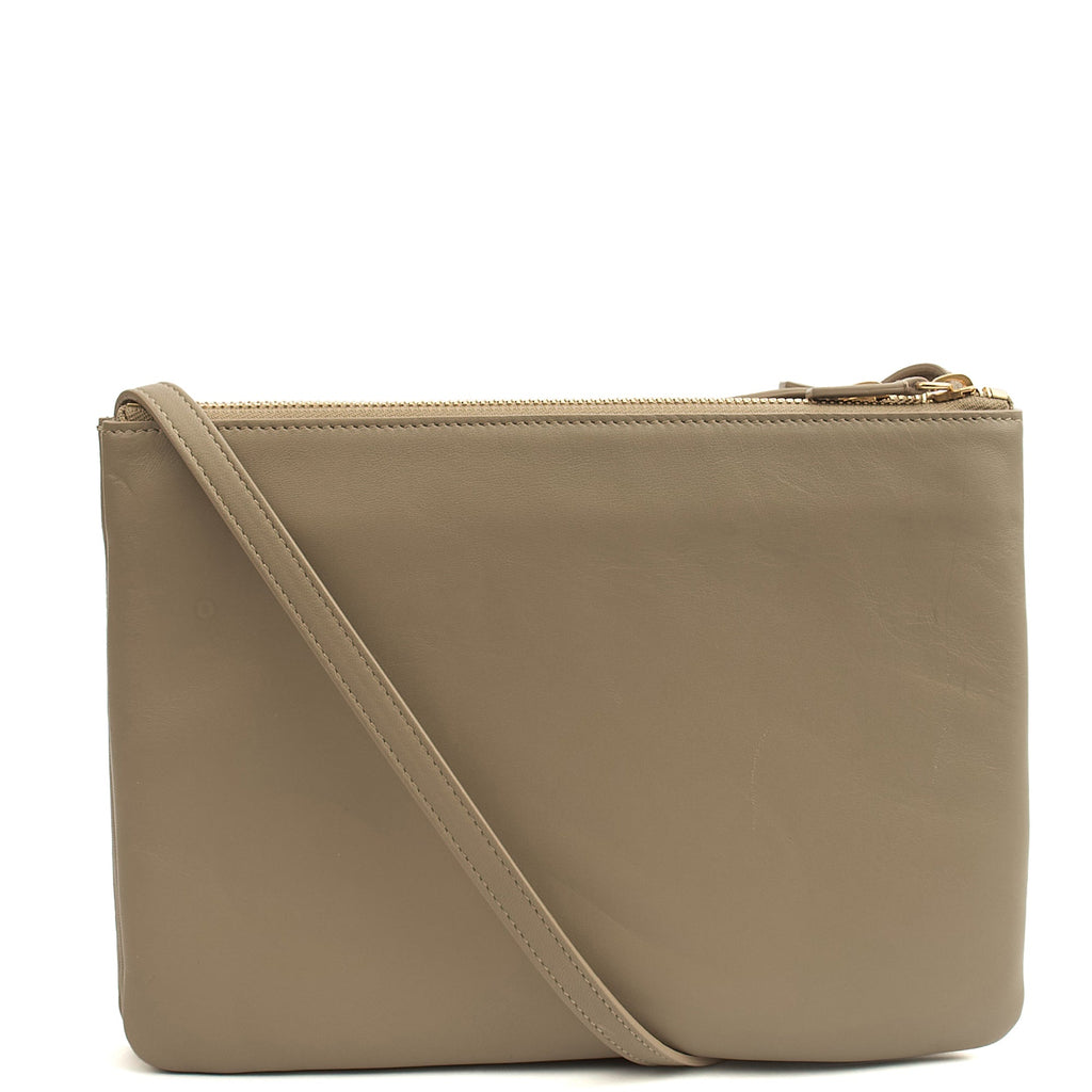 Celine Cross Body Trio in Grey, Box Calfskin