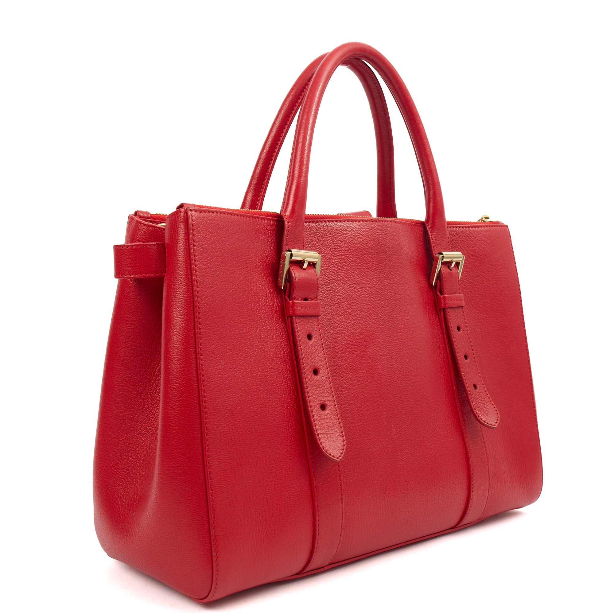 Mulberry Tote Bayswater Double Zip Tote in Scarlett, Leather