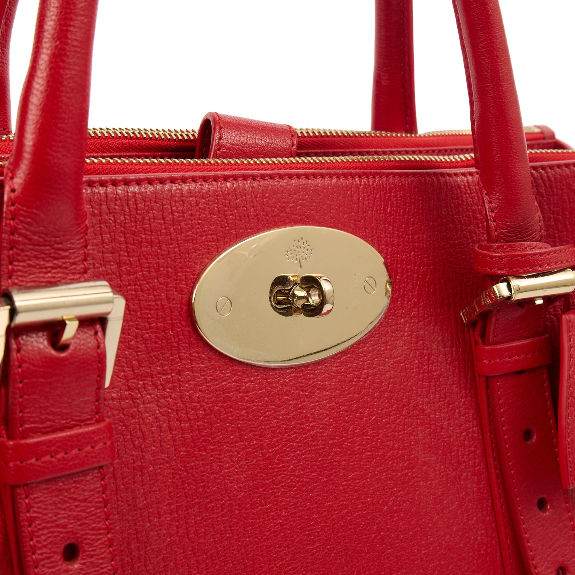 Mulberry Tote Bayswater Double Zip Tote in Scarlett, Leather
