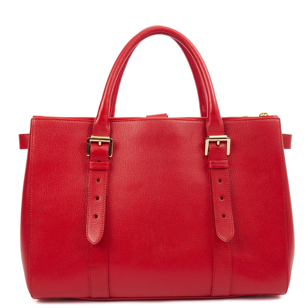 Mulberry Tote Bayswater Double Zip Tote in Scarlett, Leather