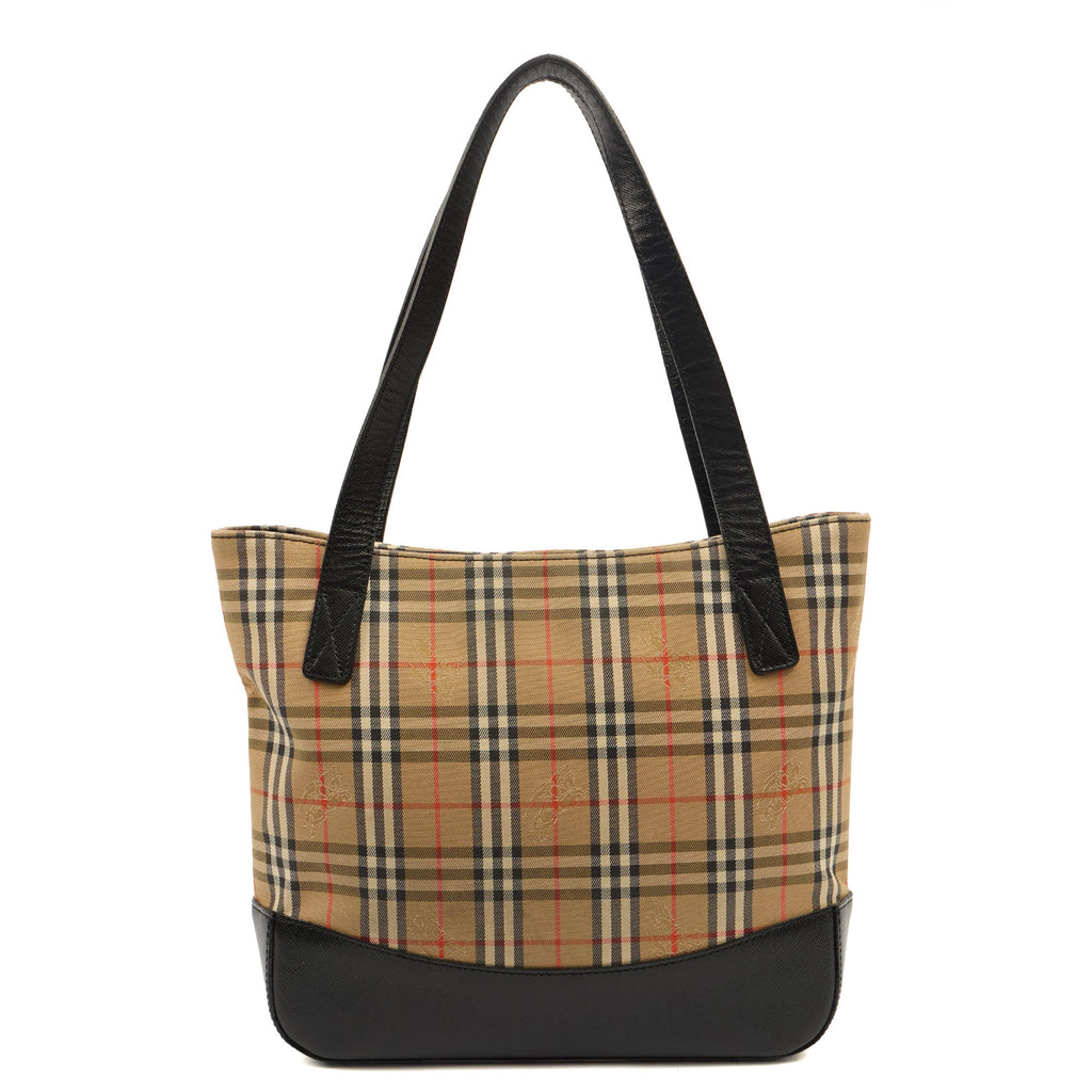 Burberry Shoulder Bag Check Tote in Nova Check, Fabric