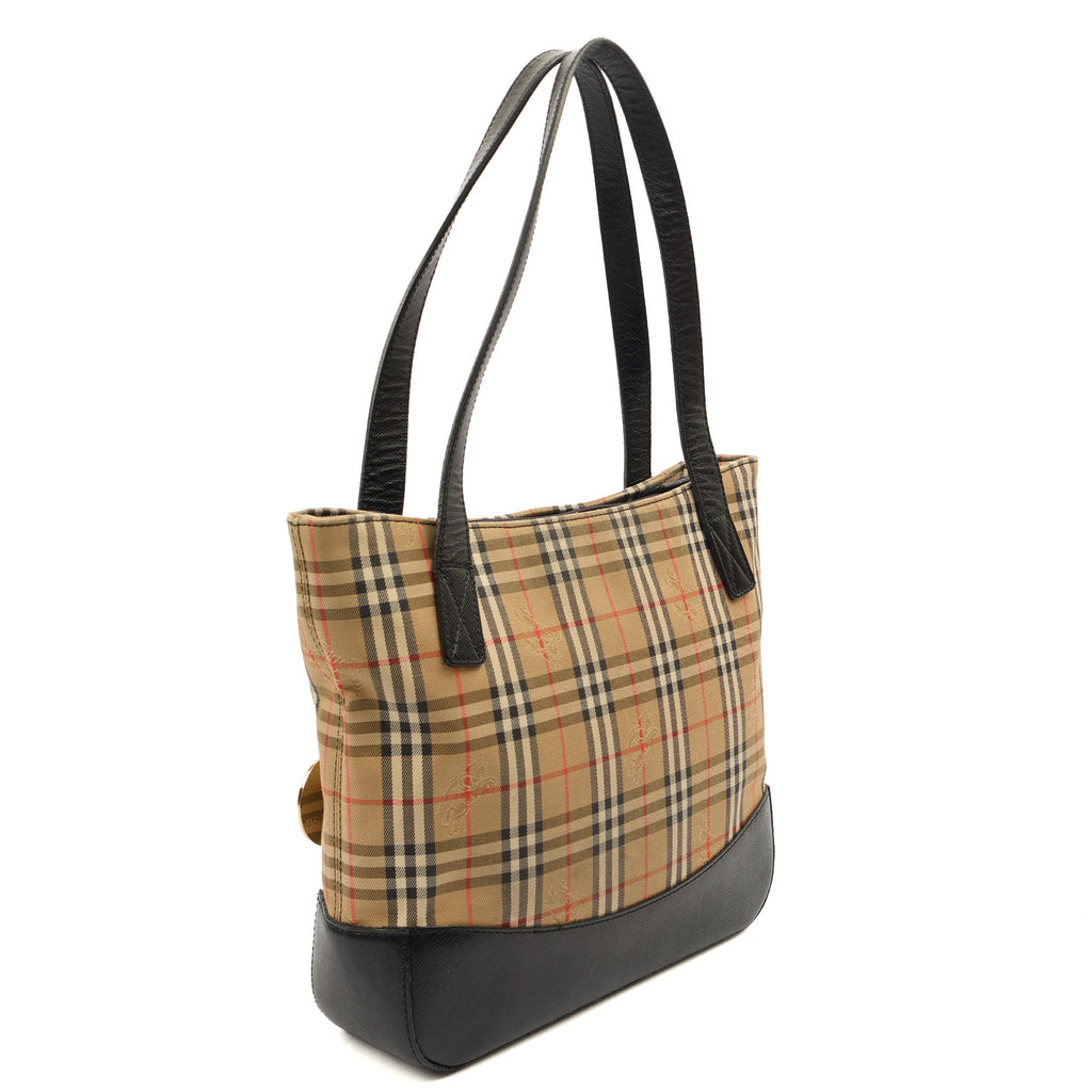 Burberry Shoulder Bag Check Tote in Nova Check, Fabric