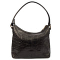 Mulberry Tote Vintage Shoulder Bag in Black, Exotic Effect Leather