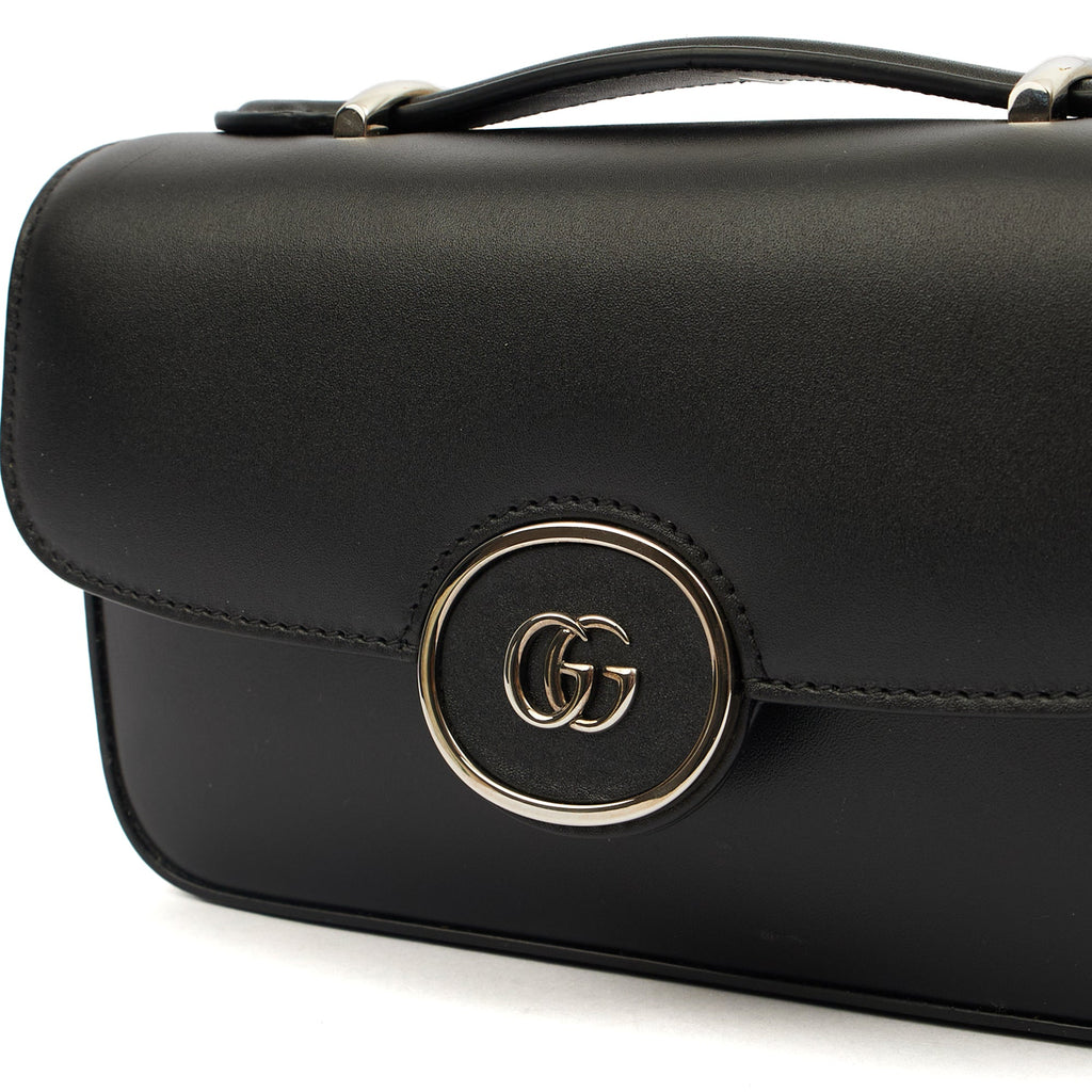 Gucci Cross Body Petite GG Shoulder Bag - Mini in Black, Leather
