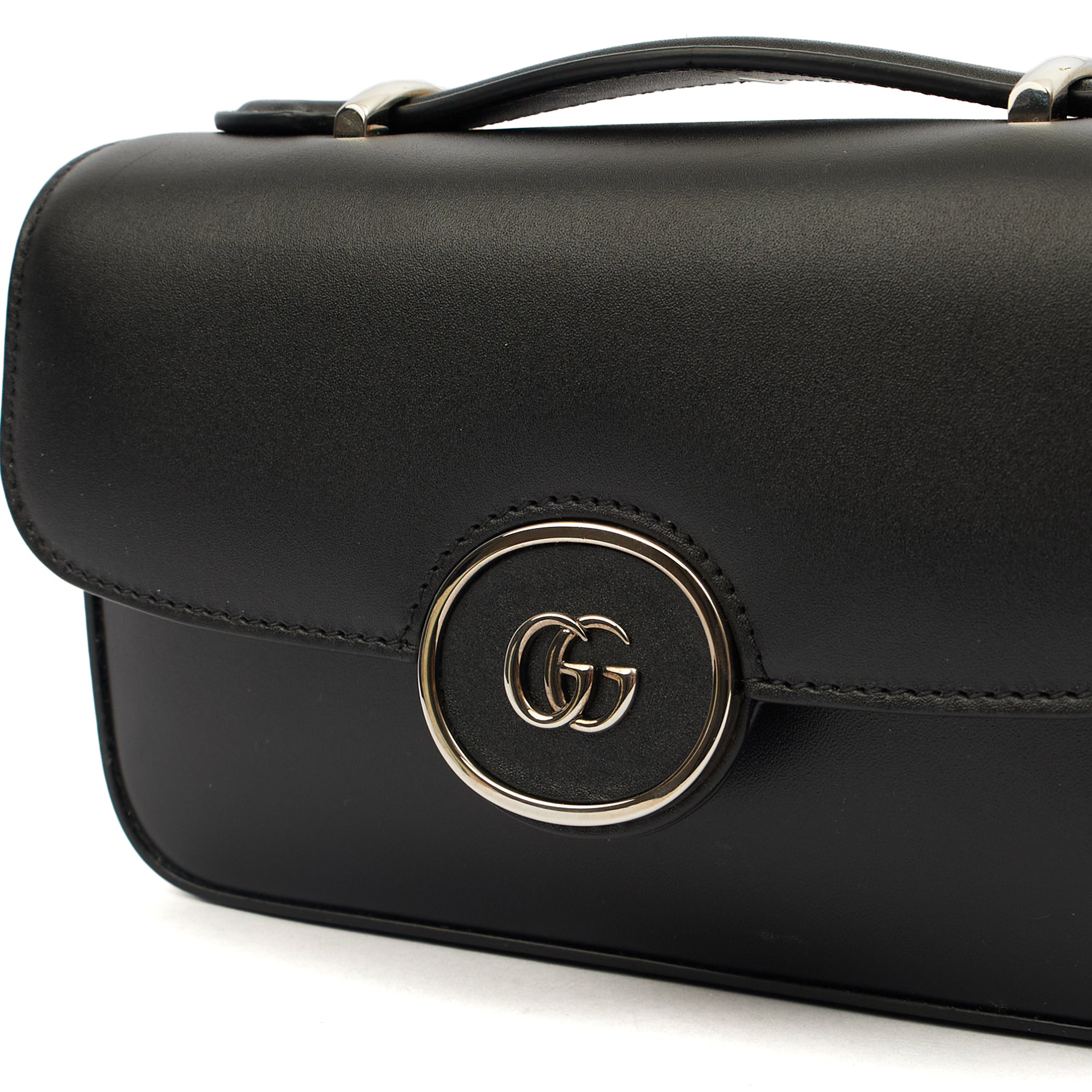 Gucci Cross Body Petite GG Shoulder Bag - Mini in Black, Leather