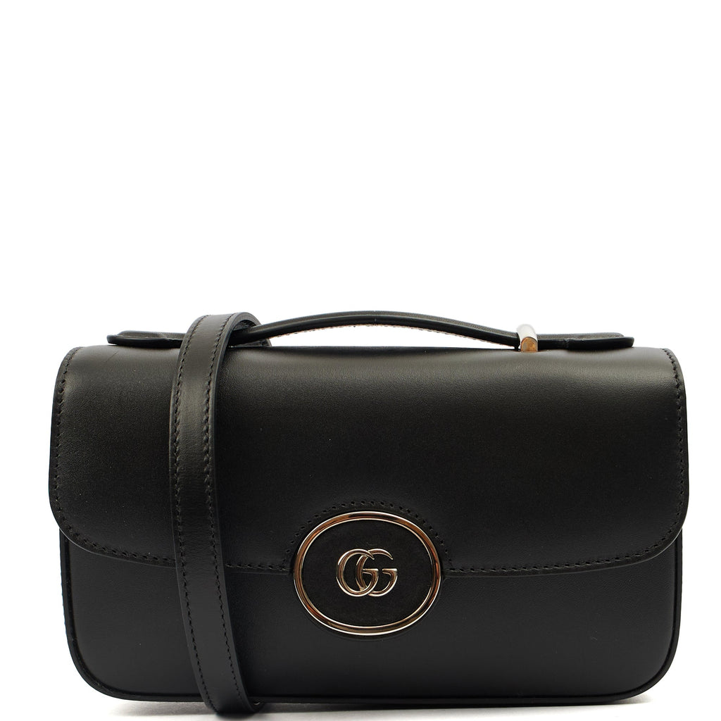 Gucci Cross Body Petite GG Shoulder Bag - Mini in Black, Leather