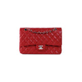 Chanel Classic Flap Medium/Large M/L Caviar Red - Series 14