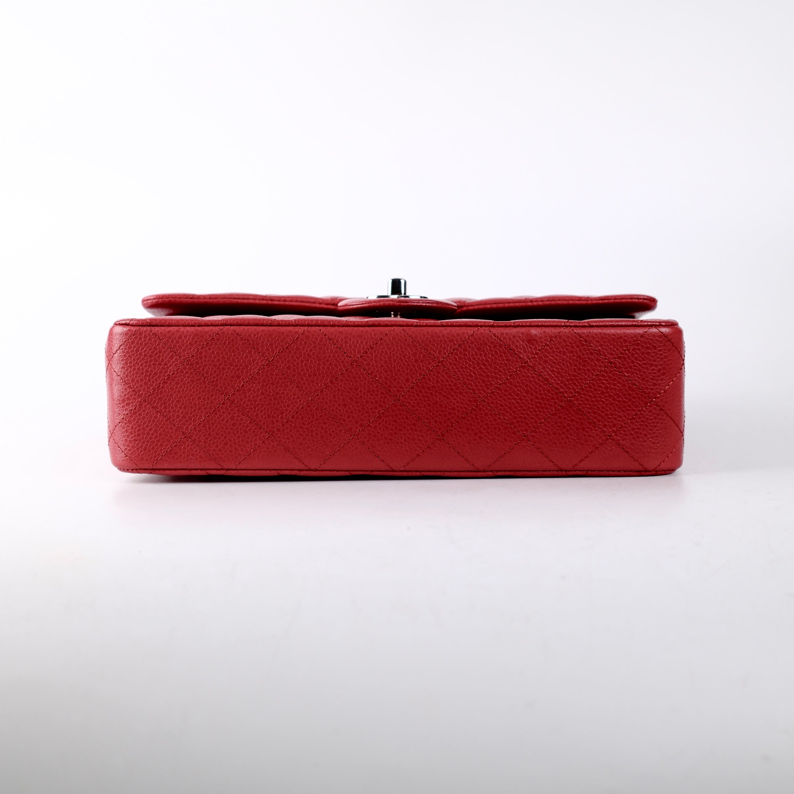 Chanel Classic Flap Medium/Large M/L Caviar Red - Series 14