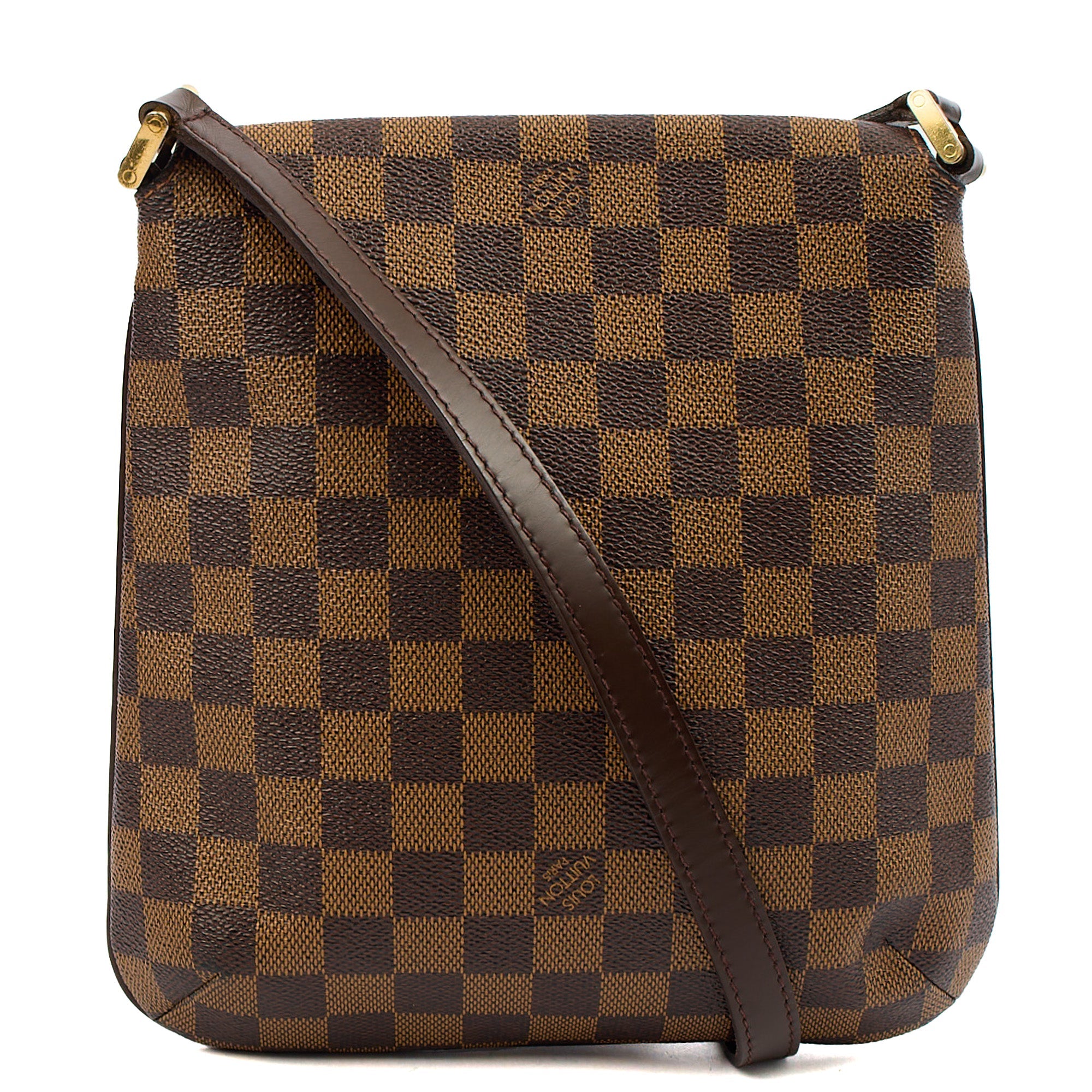 Louis Vuitton Cross Body Musette Salsa PM in Damier Ebene, Canvas