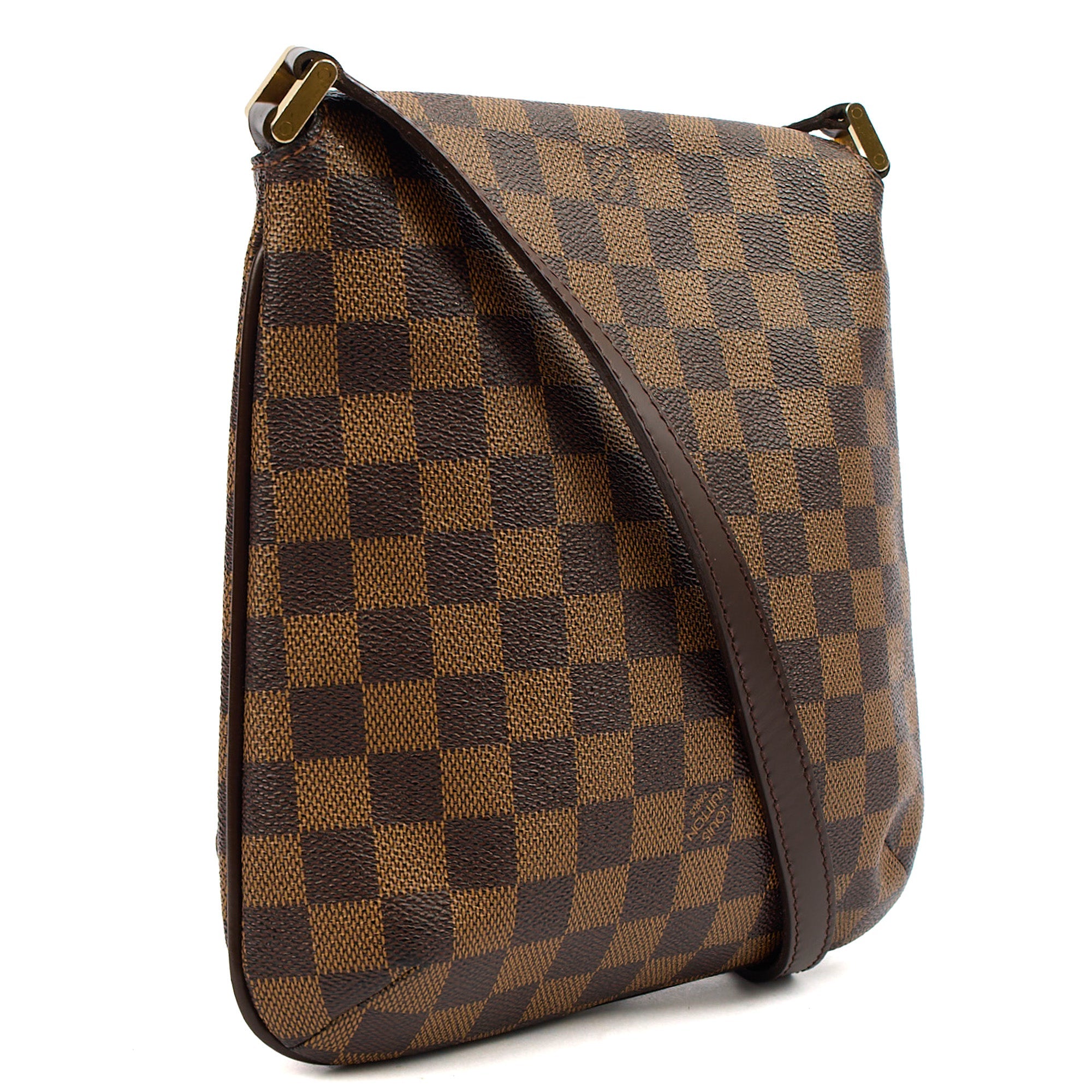 Louis Vuitton Cross Body Musette Salsa PM in Damier Ebene, Canvas