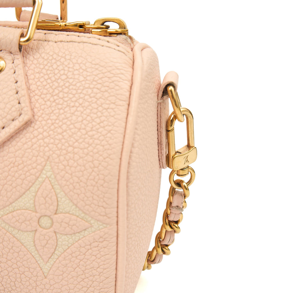 Louis Vuitton Cross Body Speedy - Nano in Pink, Empreinte Leather